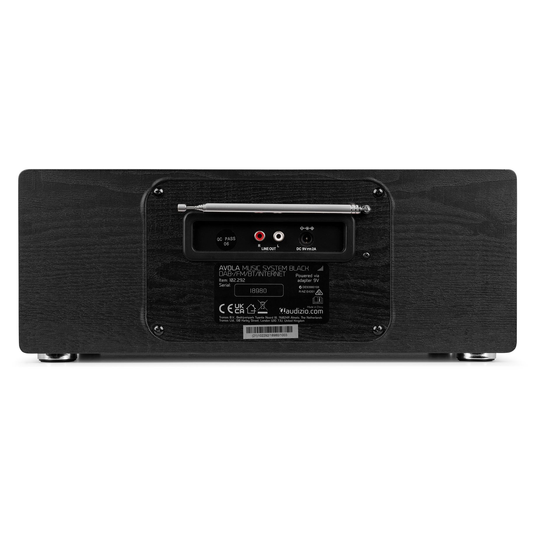 Avola Digital Music System CD/BT/DAB+/Internet Black