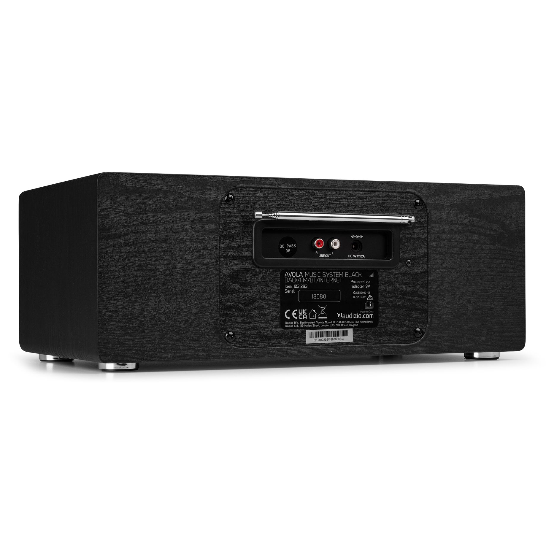 Avola Digital Music System CD/BT/DAB+/Internet Black