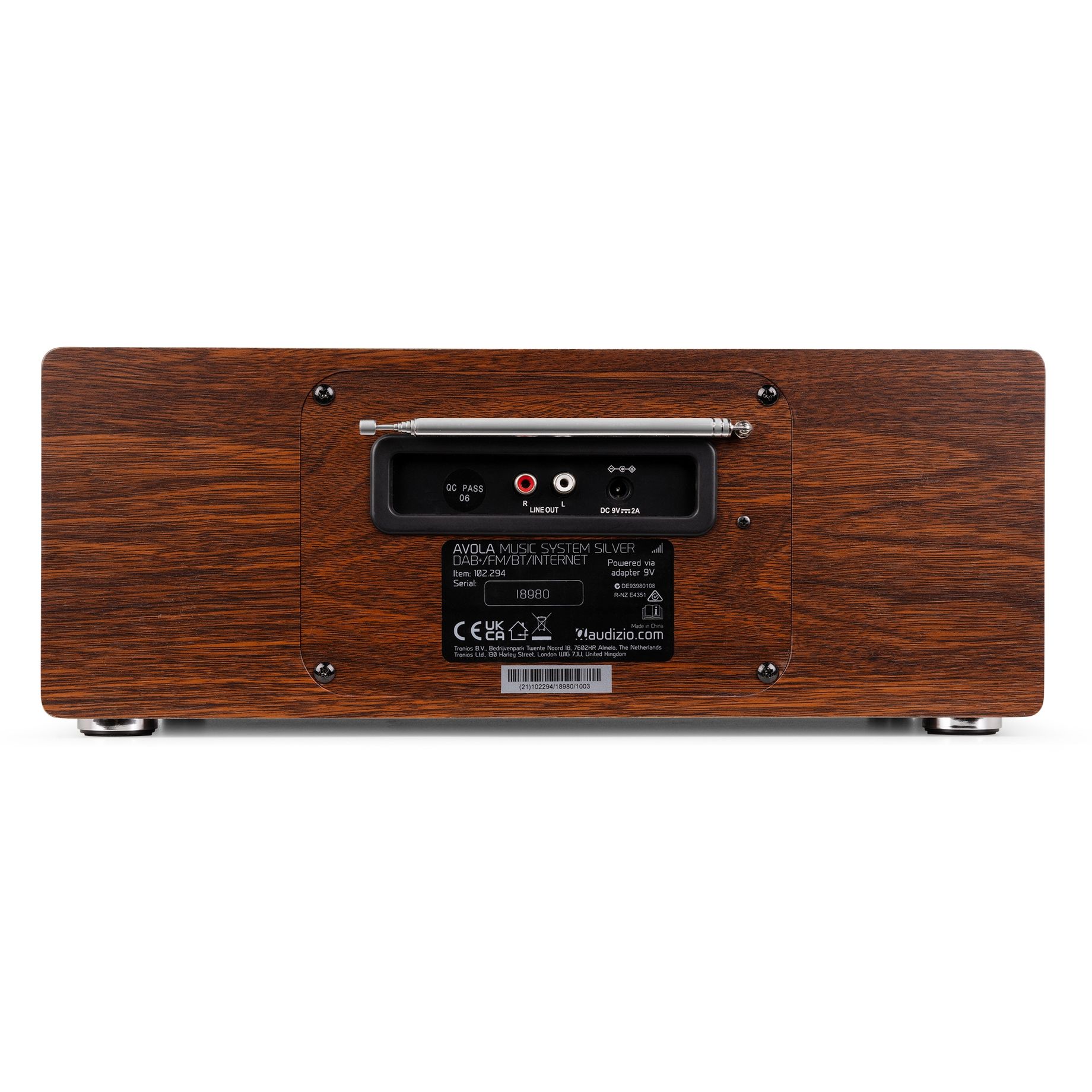 Avola Digital Music System CD/BT/DAB+/Internet Silver