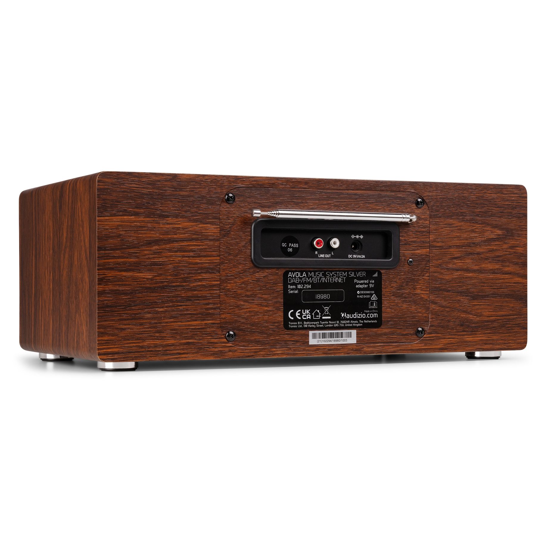 Avola Digital Music System CD/BT/DAB+/Internet Silver