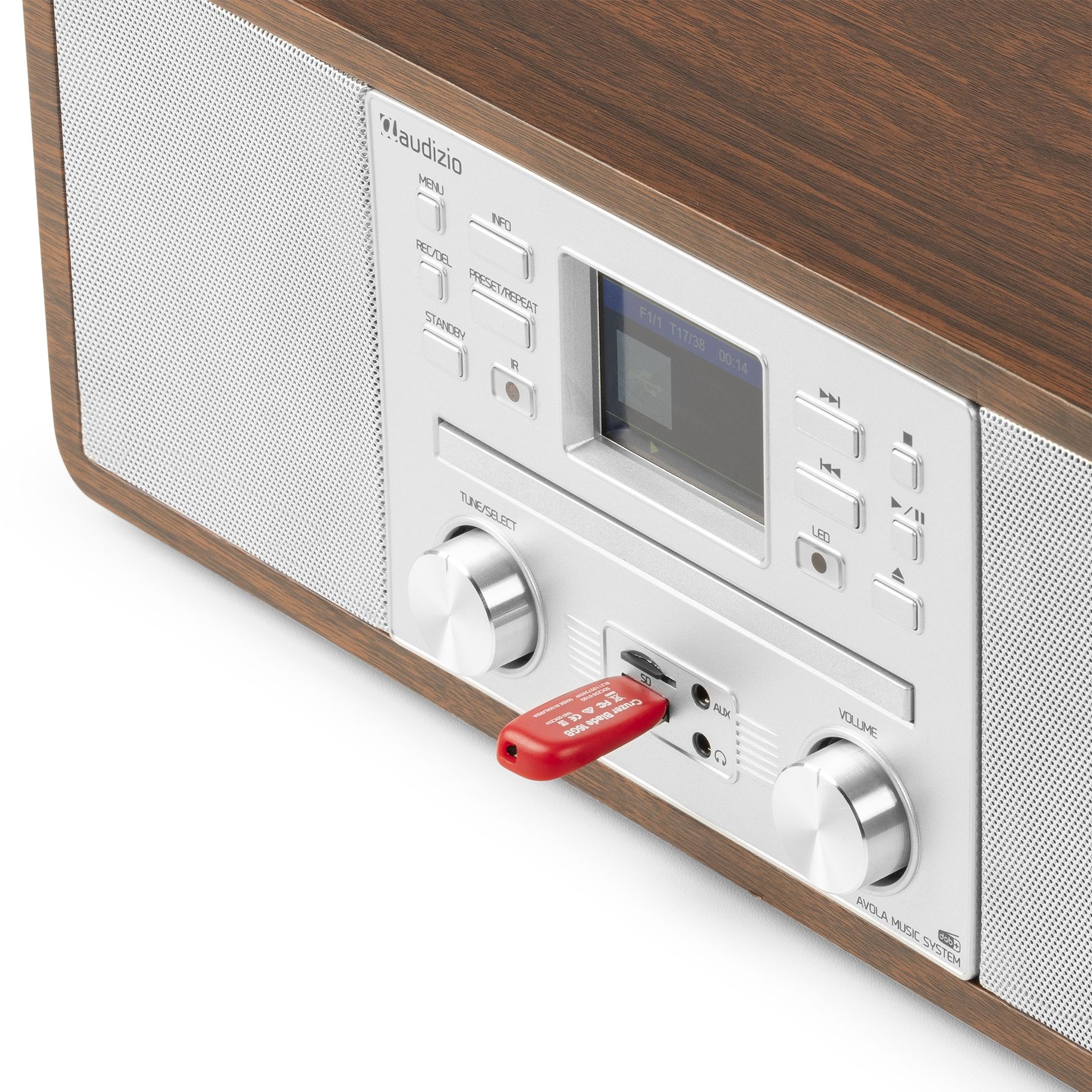 Avola Digital Music System CD/BT/DAB+/Internet Silver