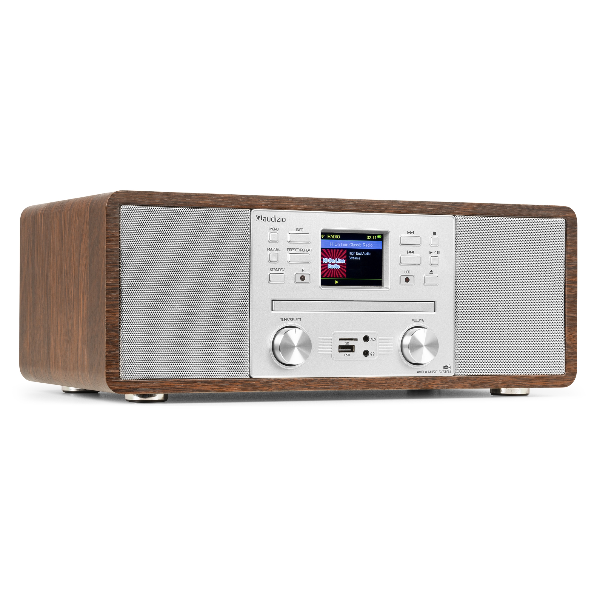 Avola Digital Music System CD/BT/DAB+/Internet Silver