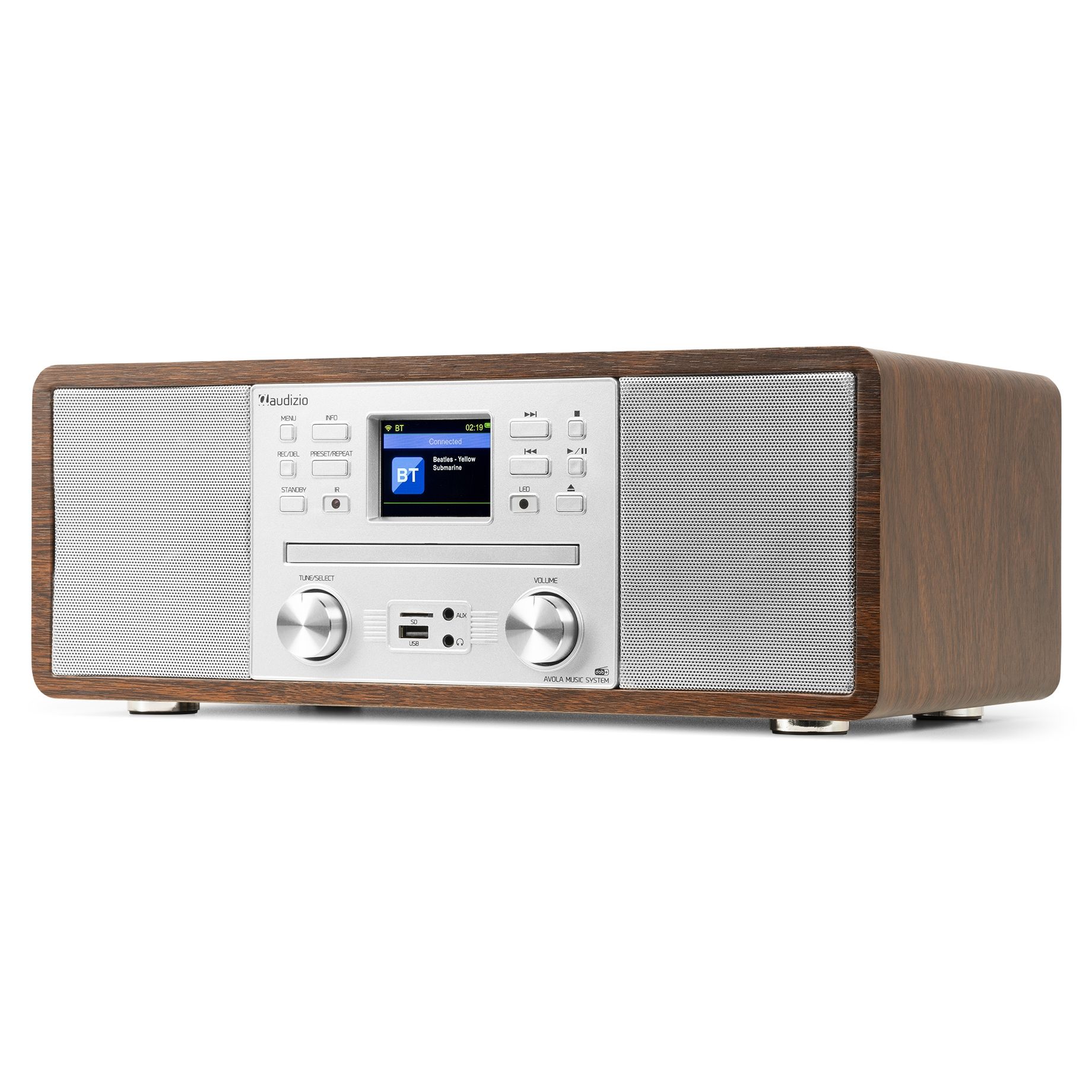 Avola Digital Music System CD/BT/DAB+/Internet Silver
