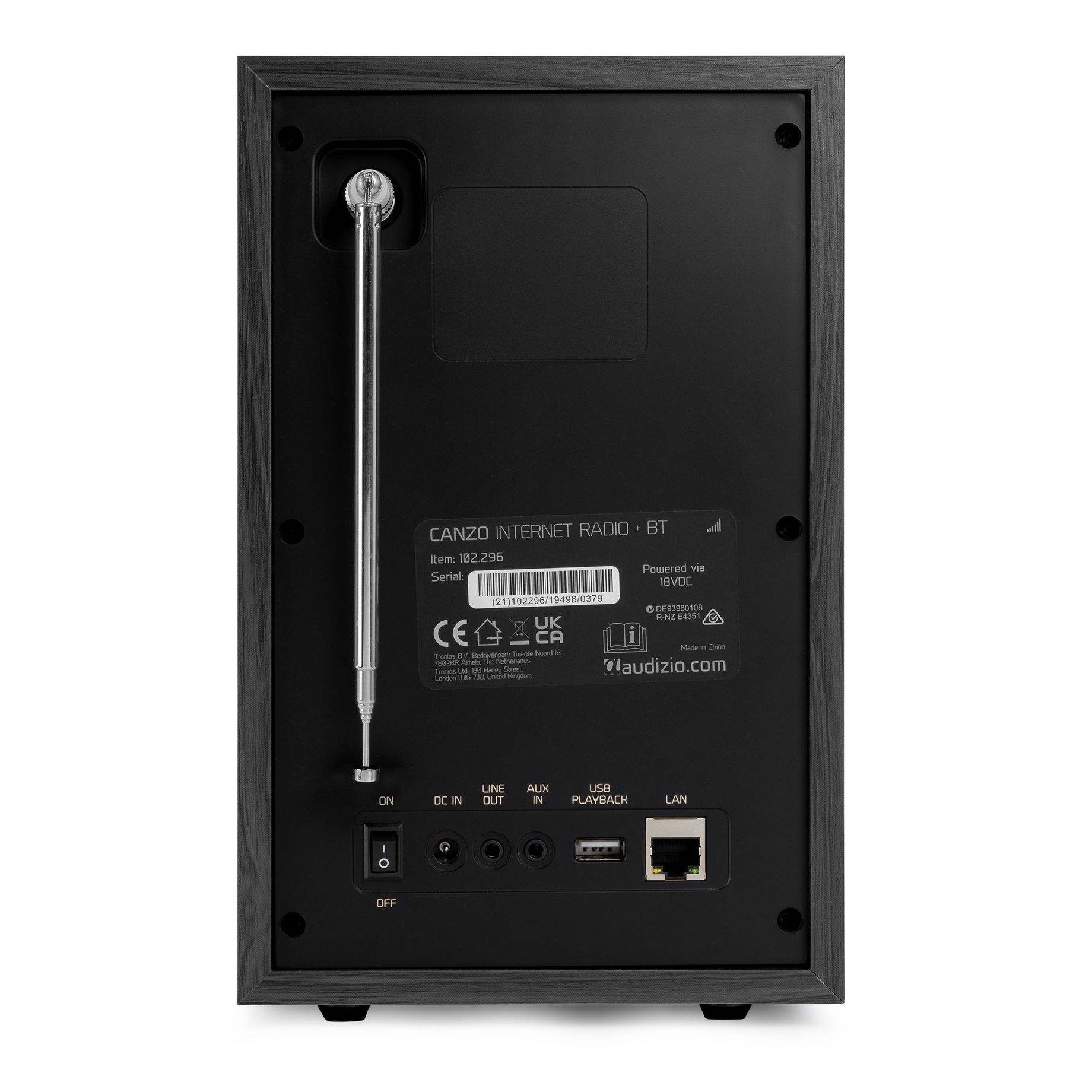 Canzo Internet Radio with DAB+/FM Tuner Dark Grey