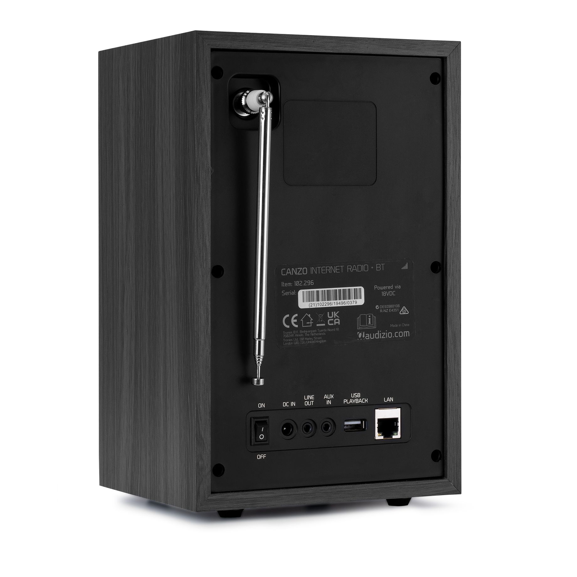 Canzo Internet Radio with DAB+/FM Tuner Dark Grey