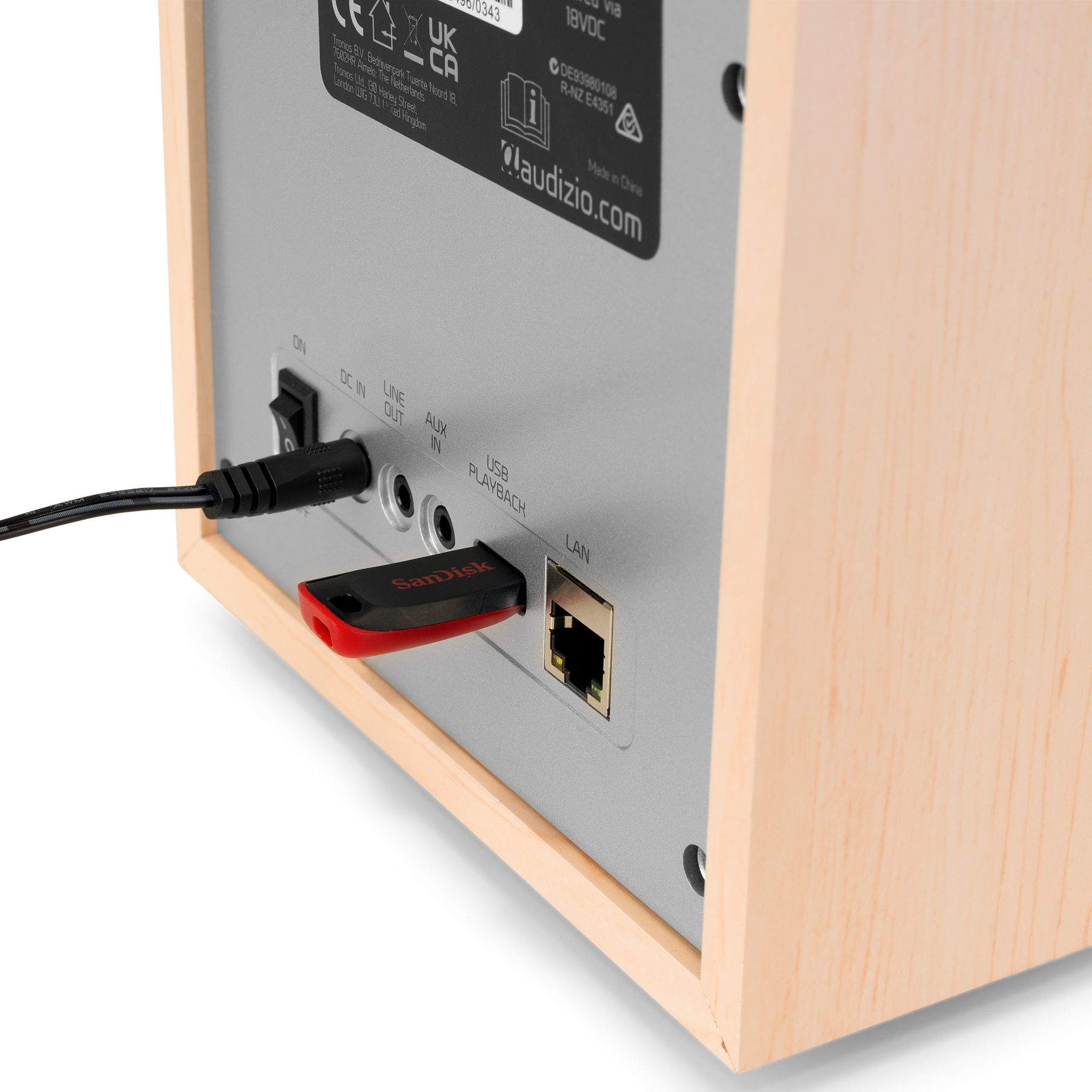 Canzo Internet Radio with DAB+/FM Tuner Light Wood