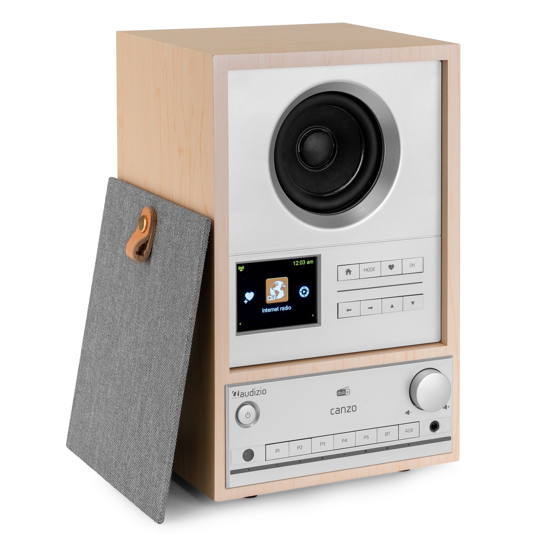 Canzo Internet Radio with DAB+/FM Tuner Light Wood