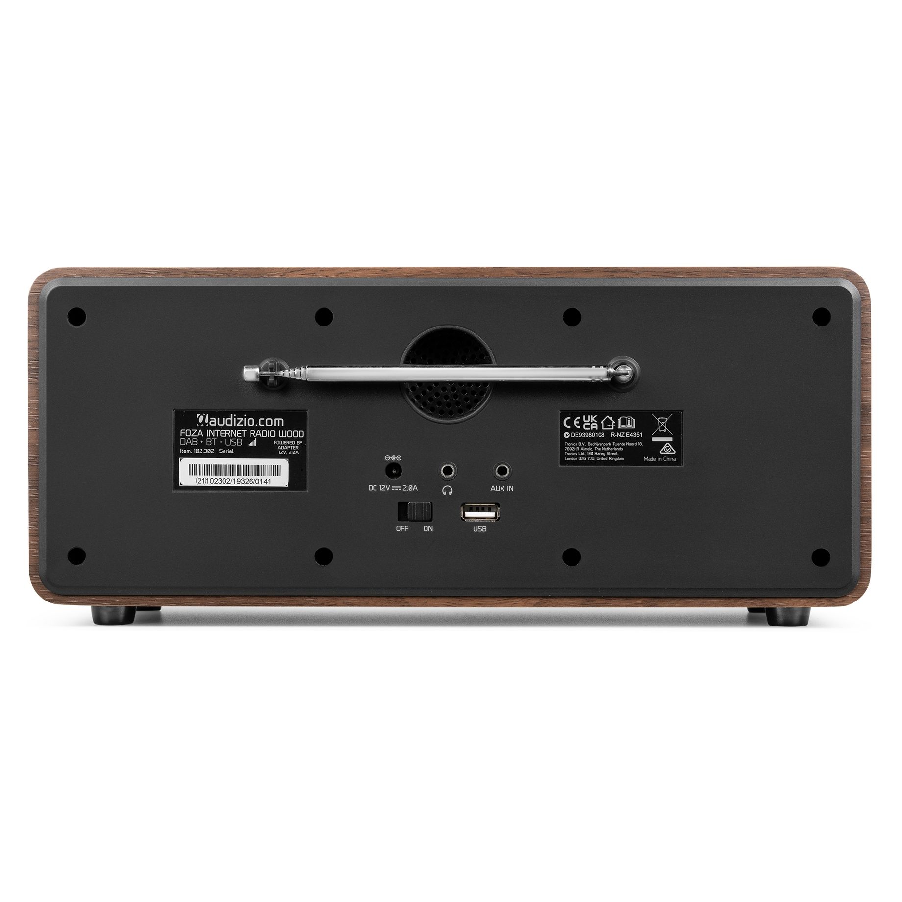 Foza WIFI Internet Stereo Radio with DAB+ Wood