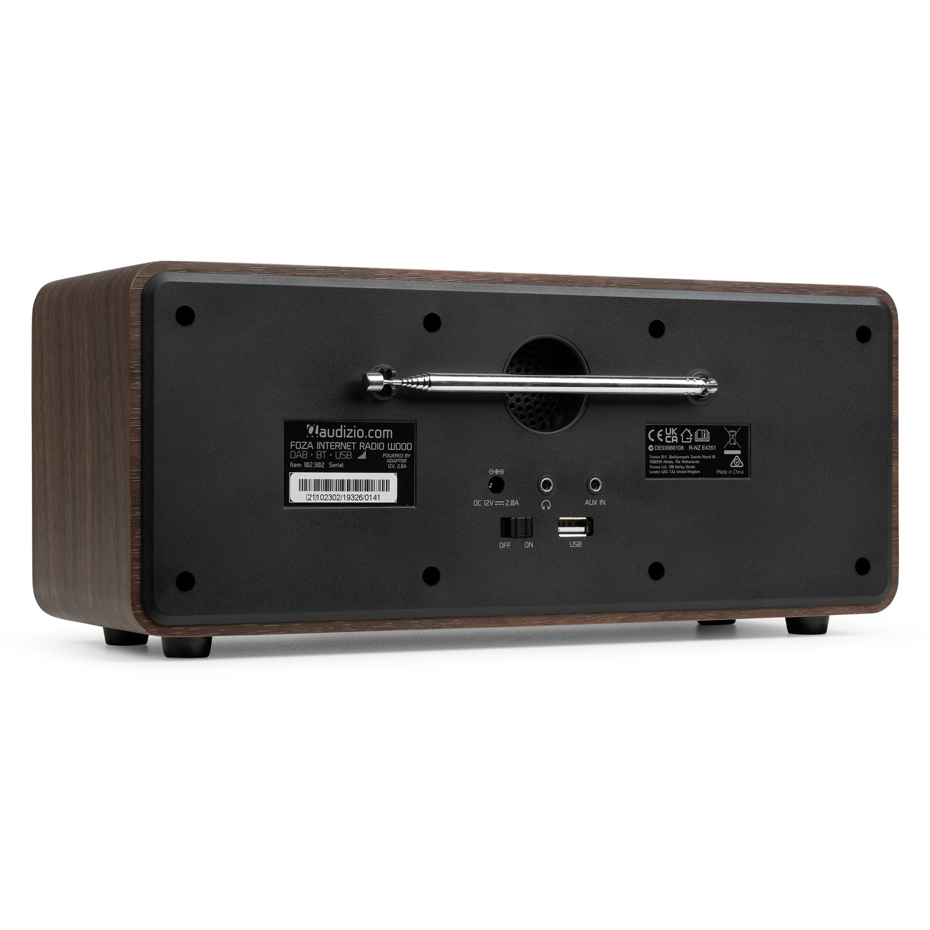 Foza WIFI Internet Stereo Radio with DAB+ Wood