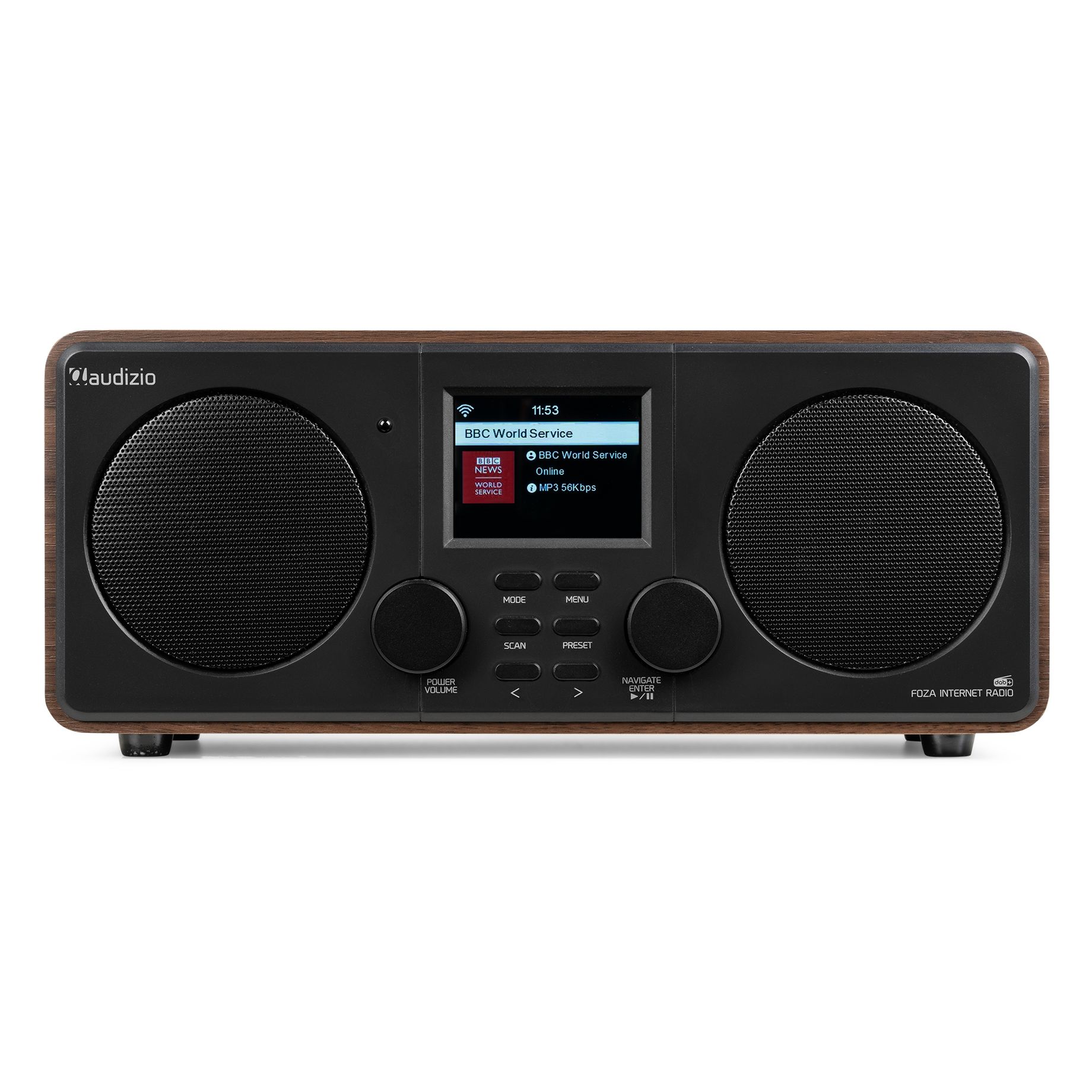 Foza WIFI Internet Stereo Radio with DAB+ Wood