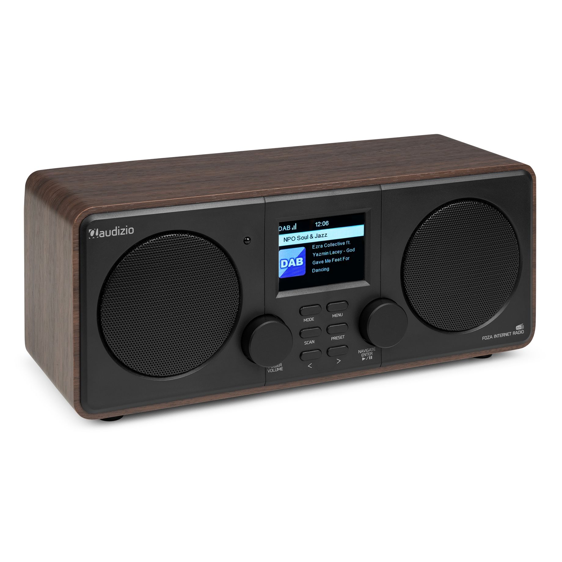 Foza WIFI Internet Stereo Radio with DAB+ Wood