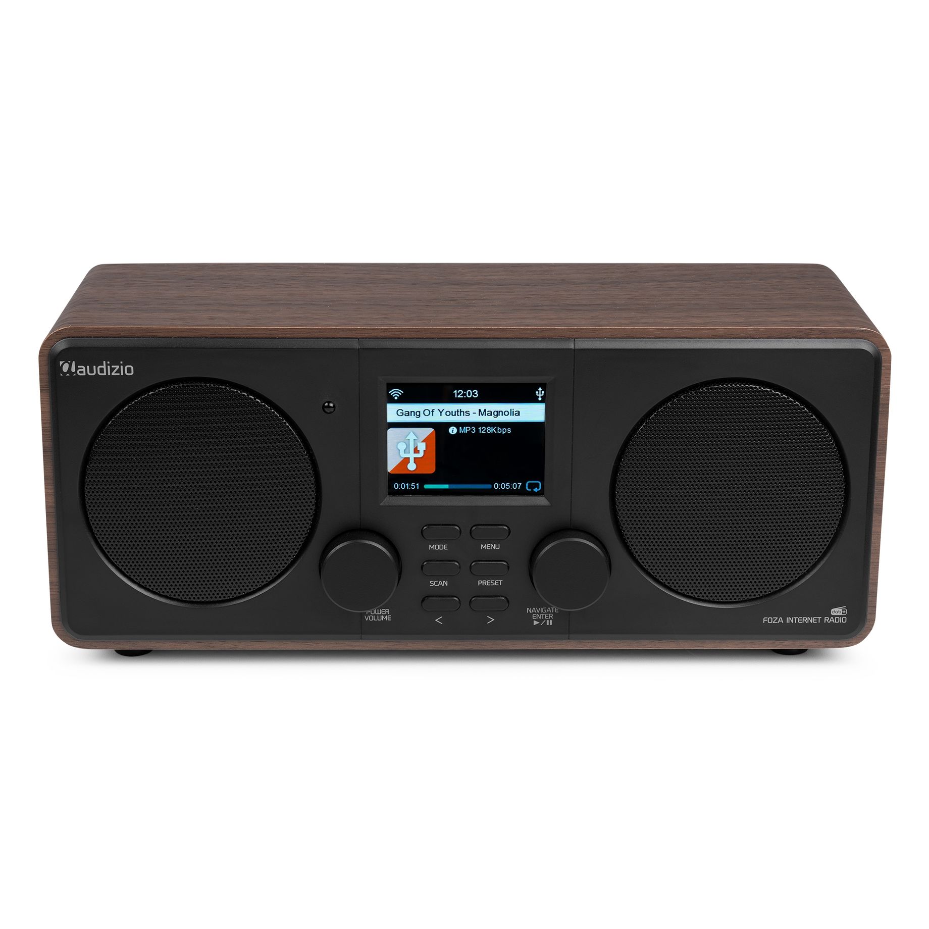 Foza WIFI Internet Stereo Radio with DAB+ Wood