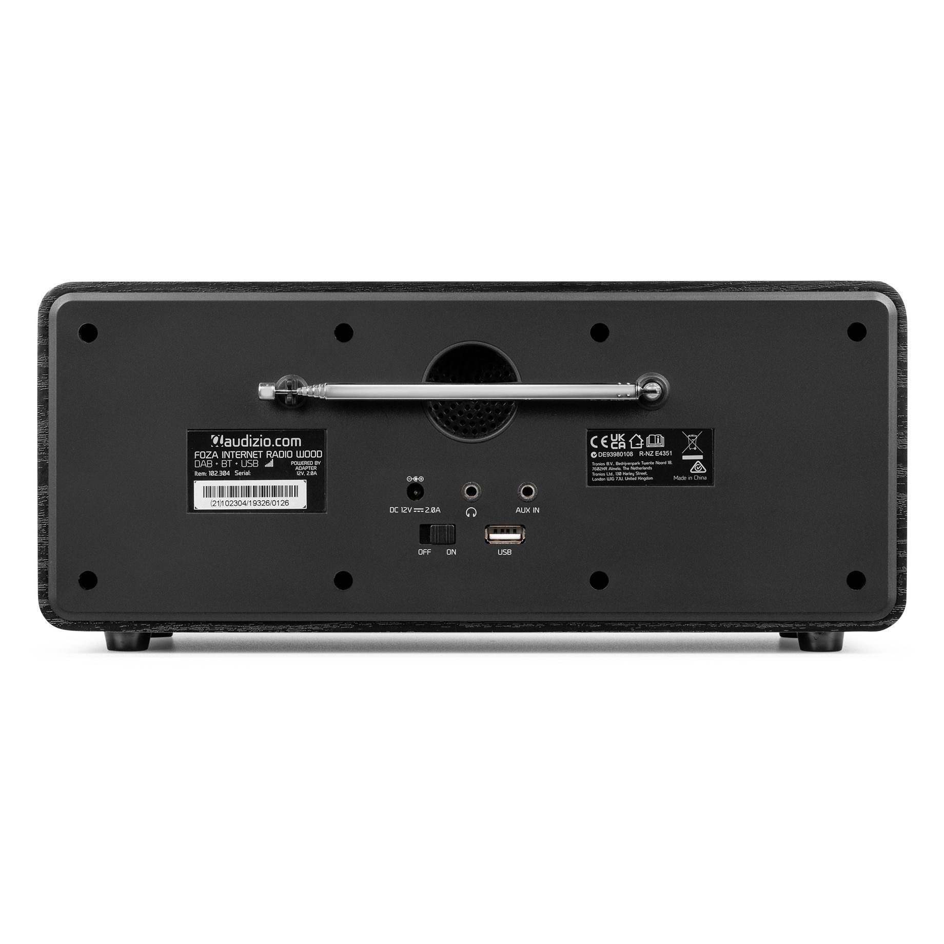 Foza WIFI Internet Stereo Radio with DAB+ Black