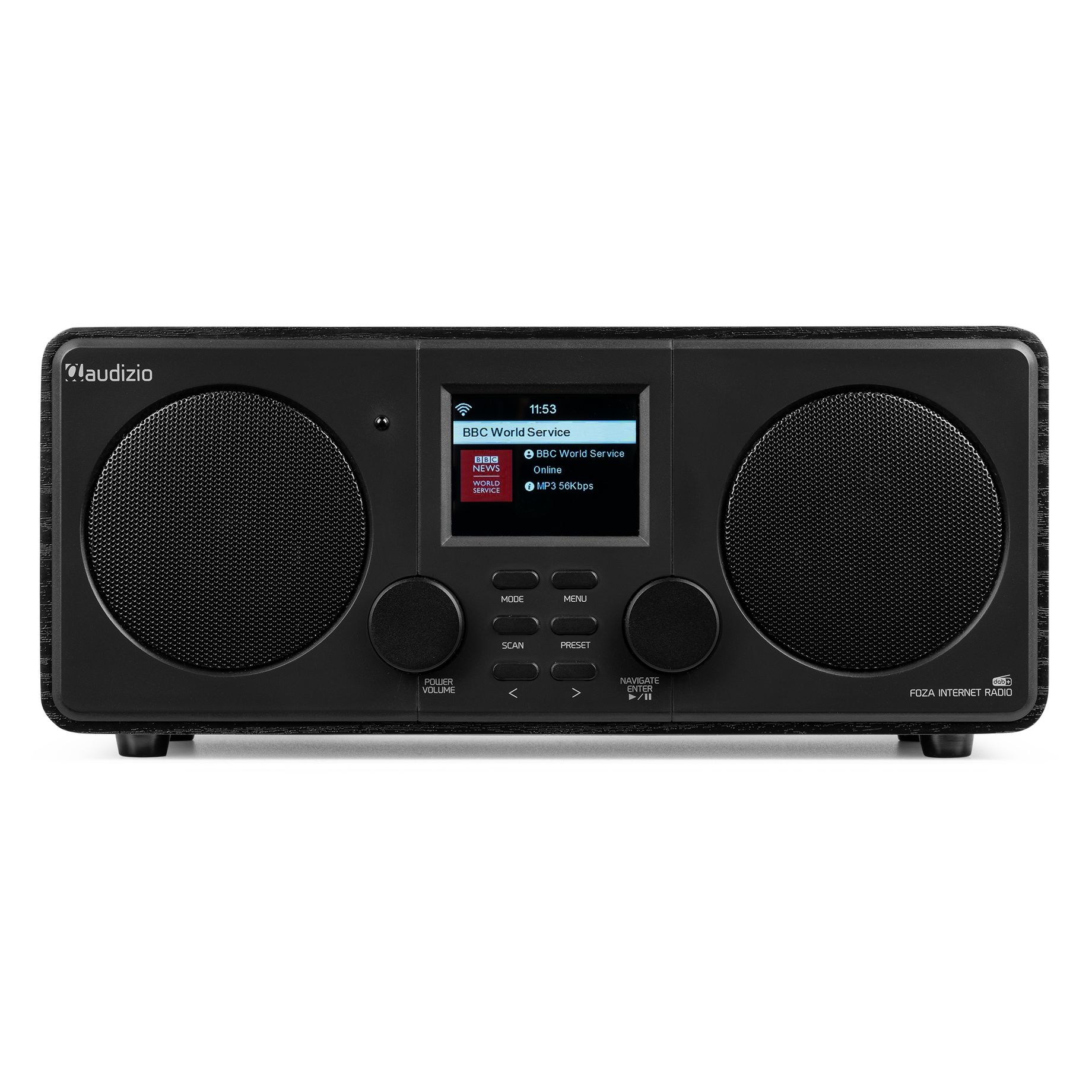 Foza WIFI Internet Stereo Radio with DAB+ Black