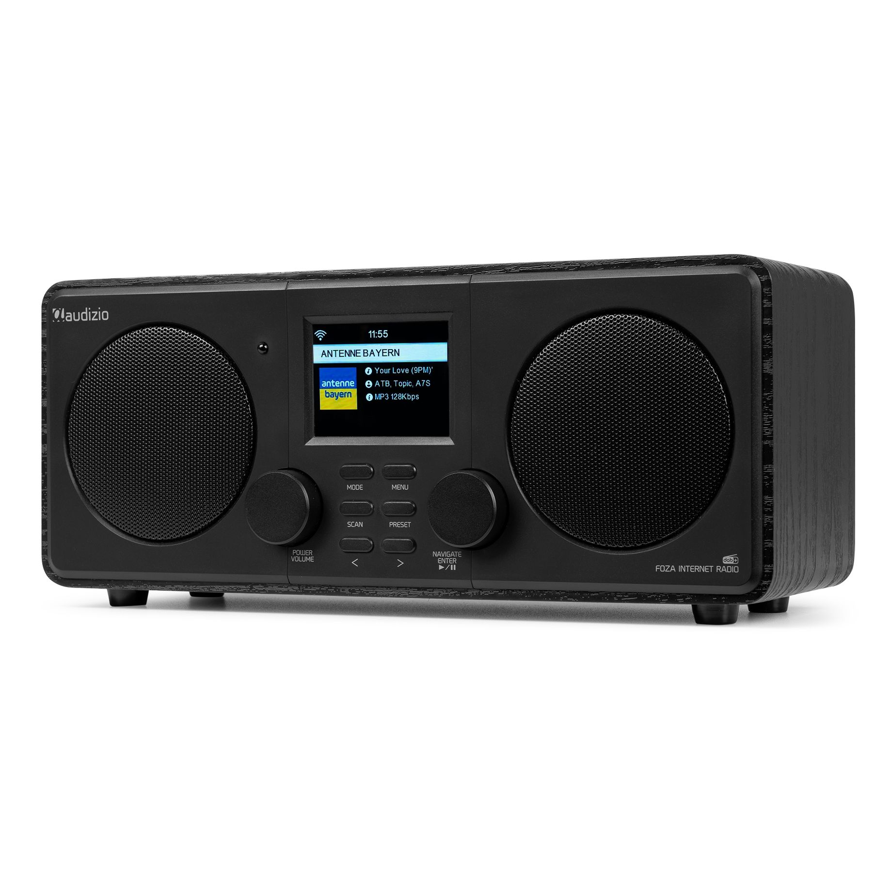 Foza WIFI Internet Stereo Radio with DAB+ Black