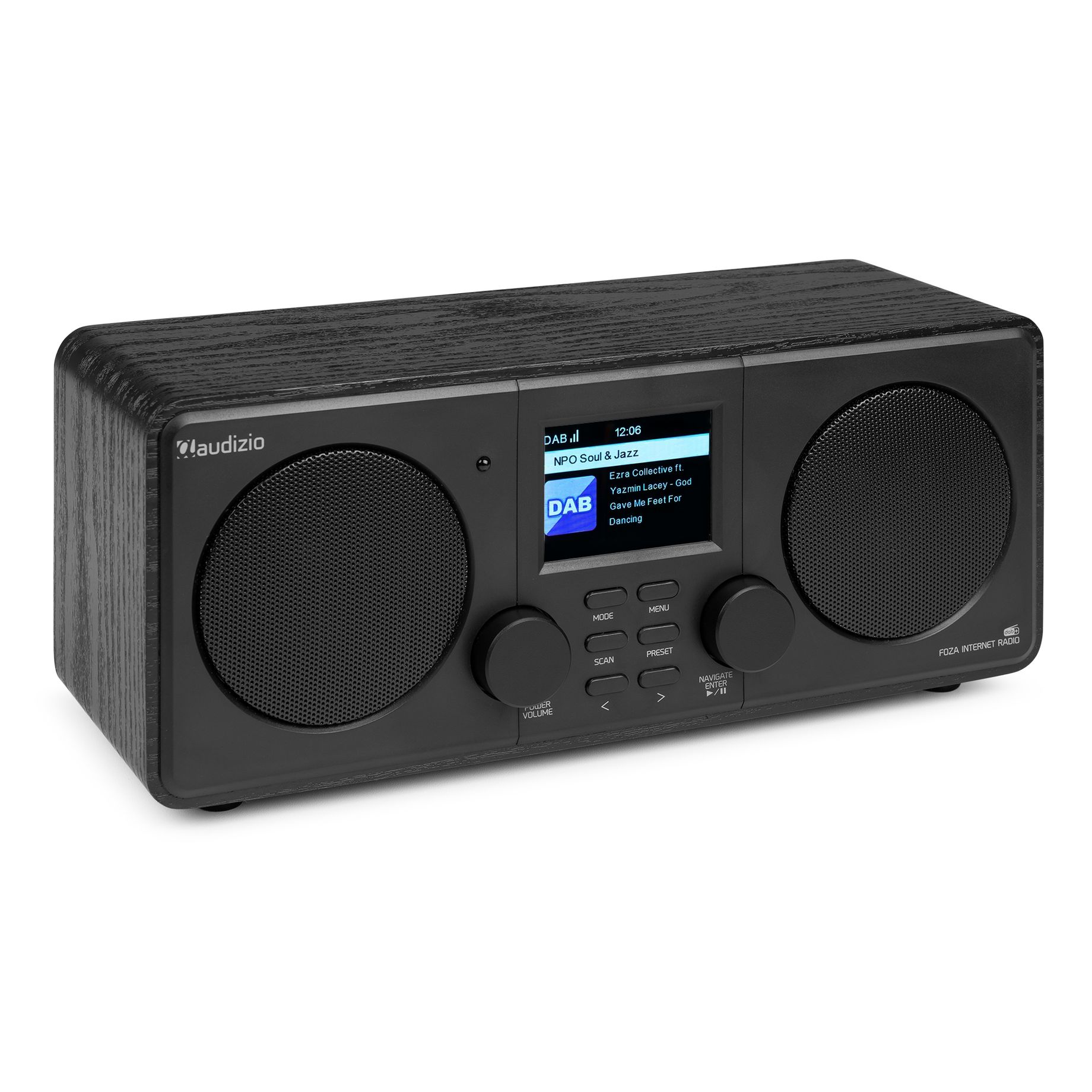 Foza WIFI Internet Stereo Radio with DAB+ Black