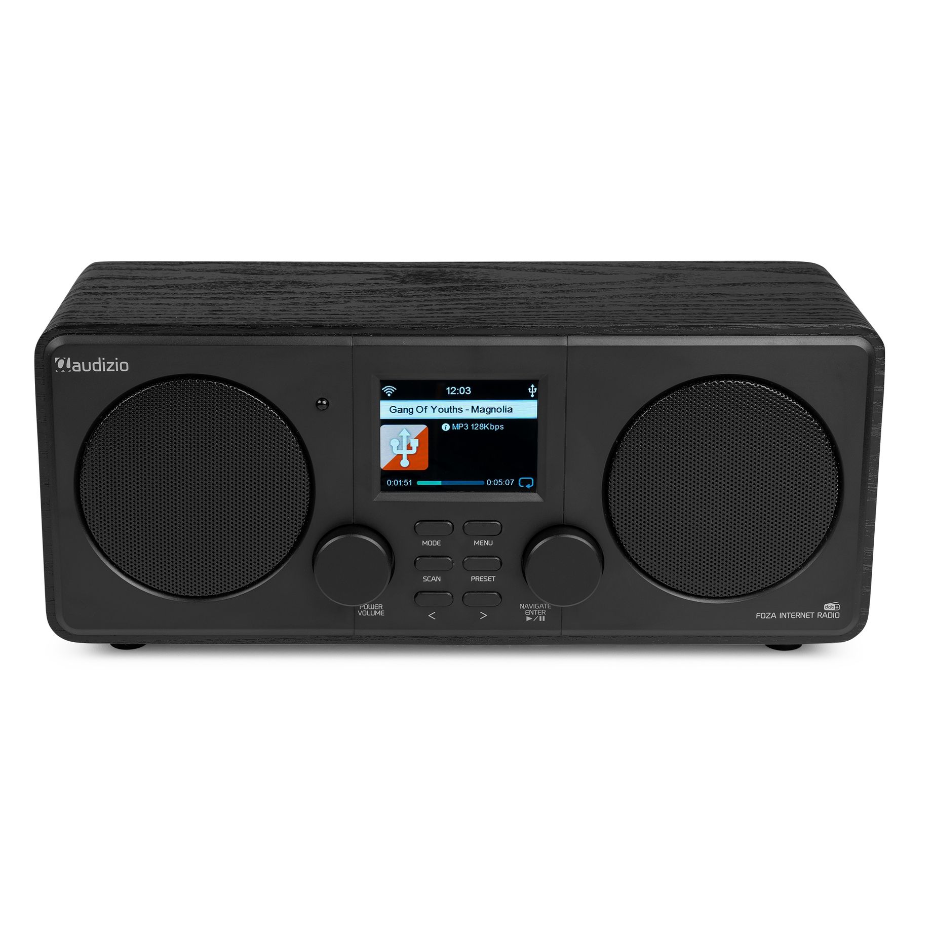 Foza WIFI Internet Stereo Radio with DAB+ Black