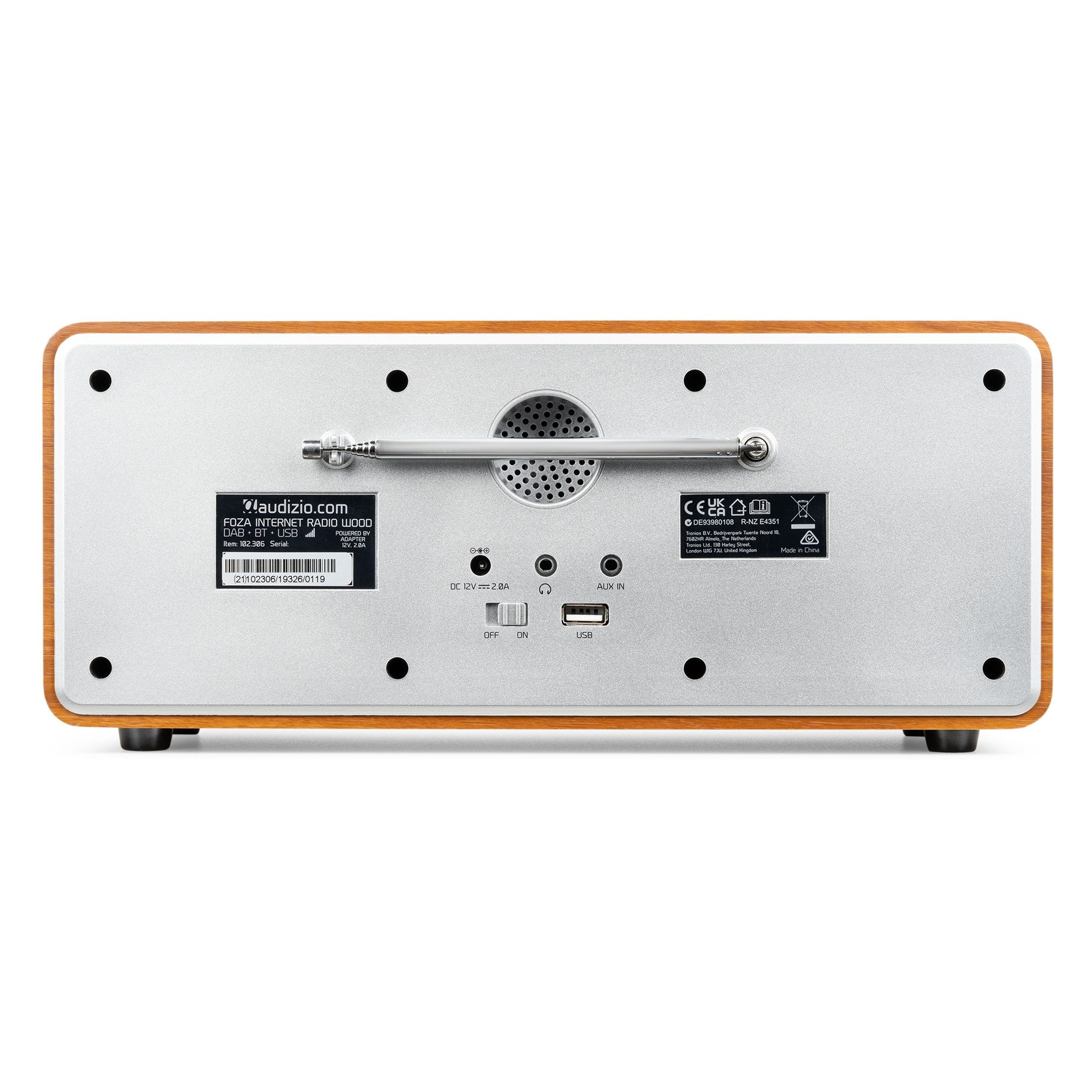 Foza WIFI Internet Stereo Radio with DAB+ Silver