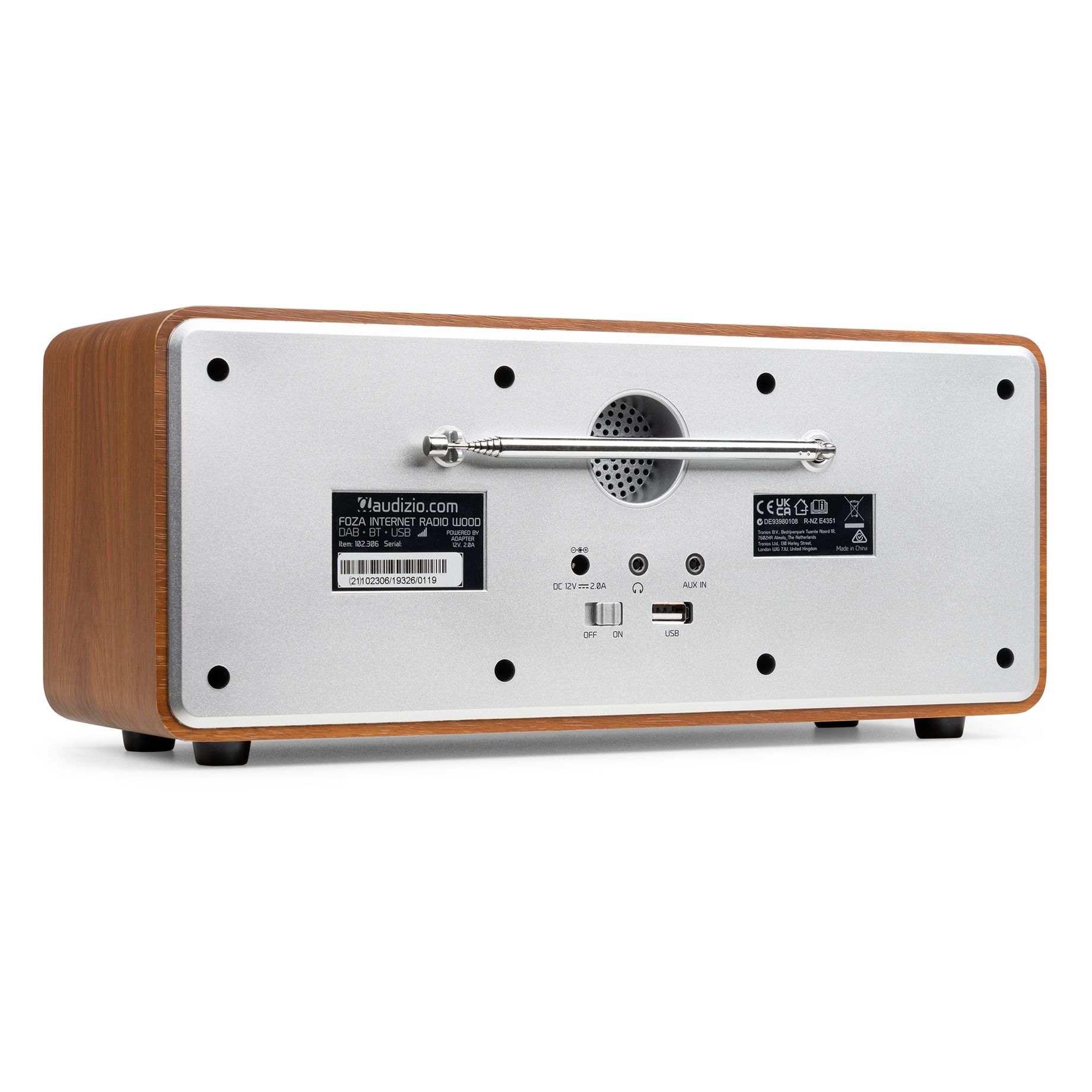 Foza WIFI Internet Stereo Radio with DAB+ Silver