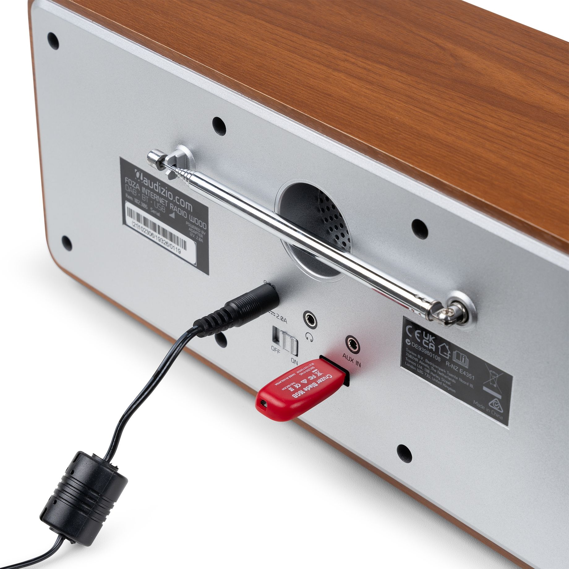 Foza WIFI Internet Stereo Radio with DAB+ Silver