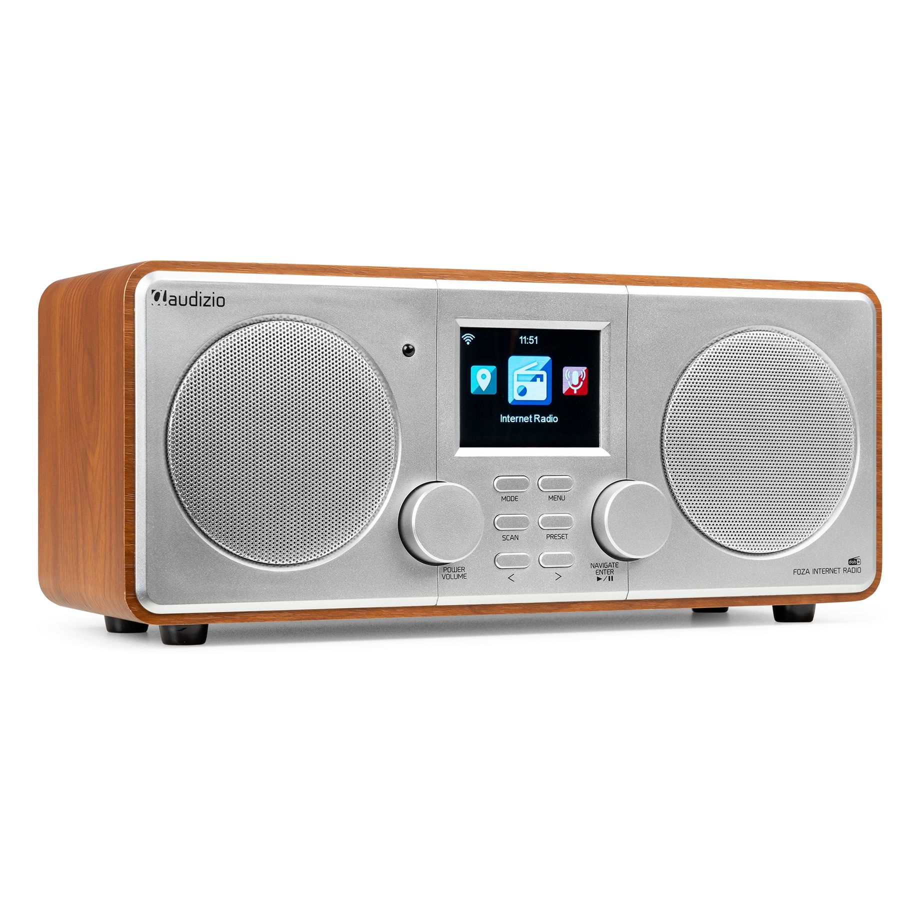 Foza WIFI Internet Stereo Radio with DAB+ Silver