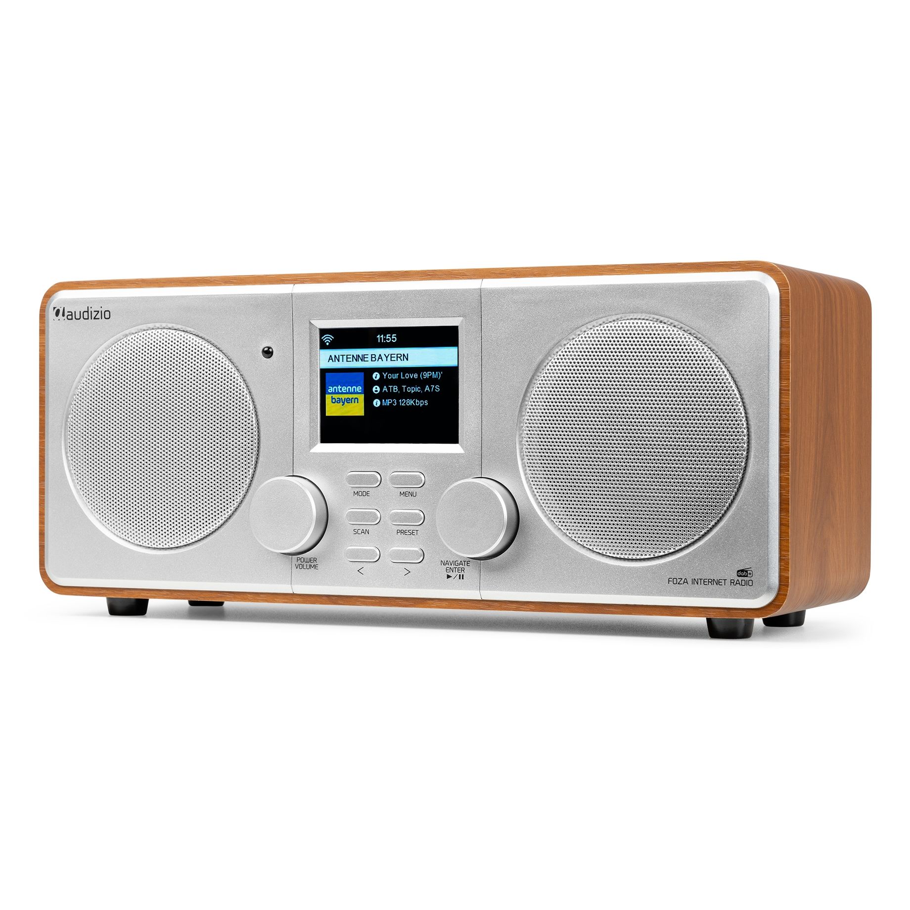 Foza WIFI Internet Stereo Radio with DAB+ Silver