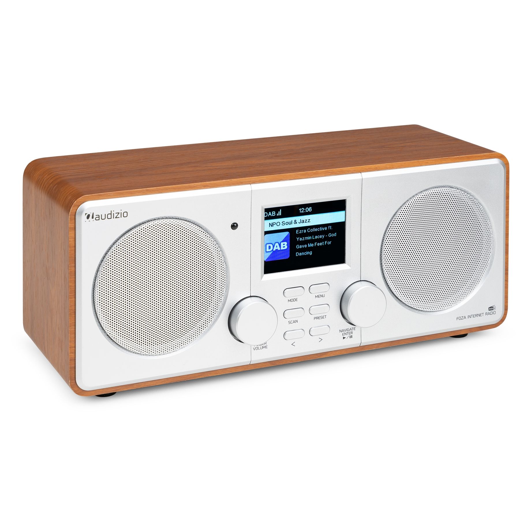 Foza WIFI Internet Stereo Radio with DAB+ Silver