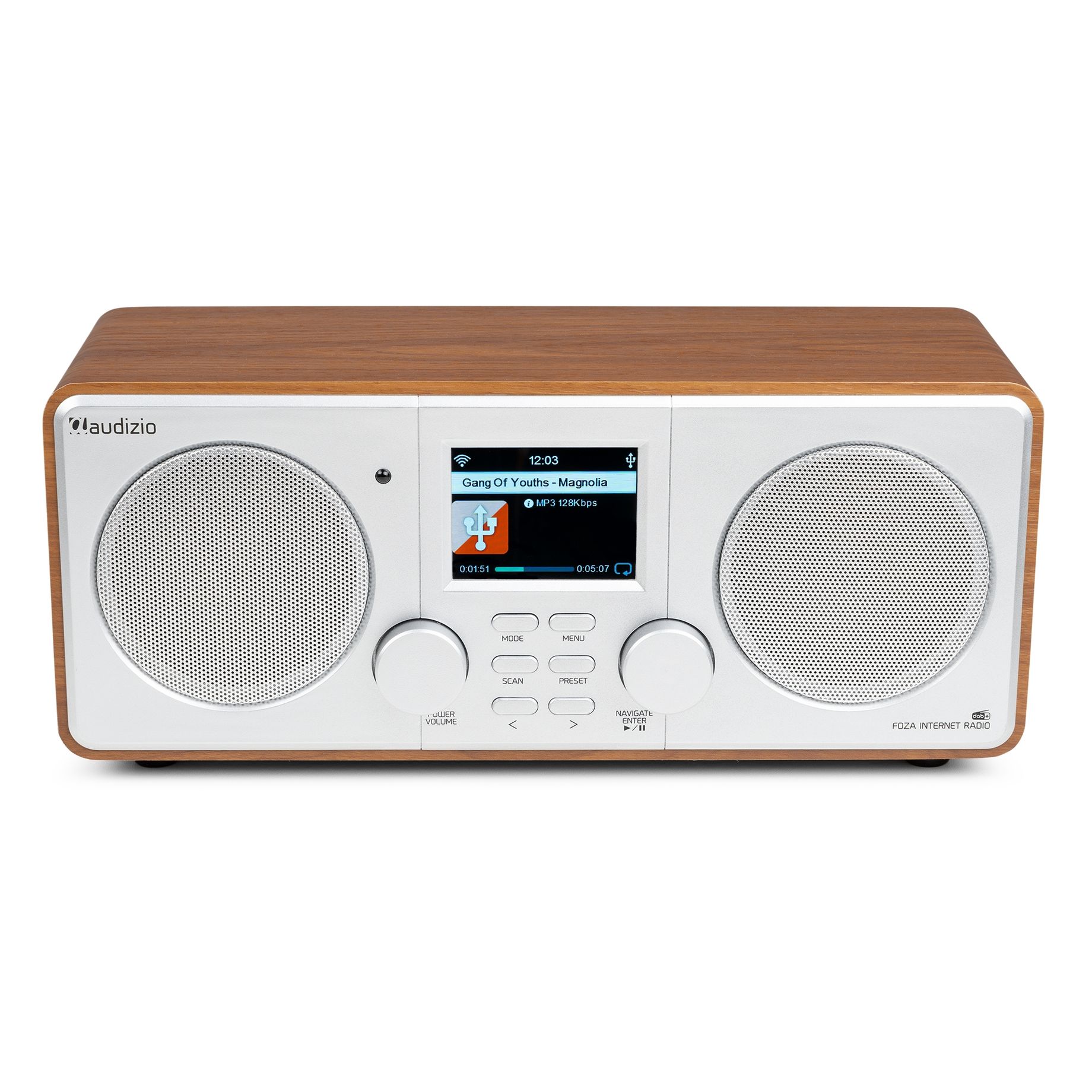 Foza WIFI Internet Stereo Radio with DAB+ Silver