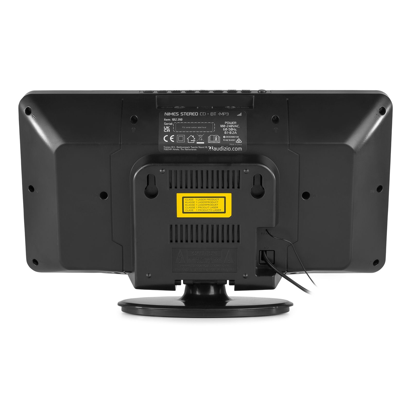 Nimes Stereo HiFi System Black