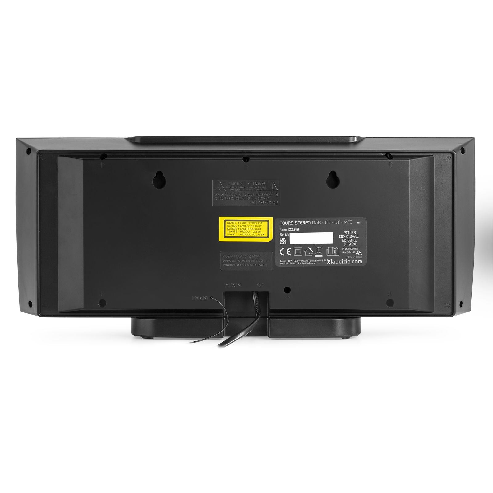 Tours Stereo HiFi System DAB+ Black