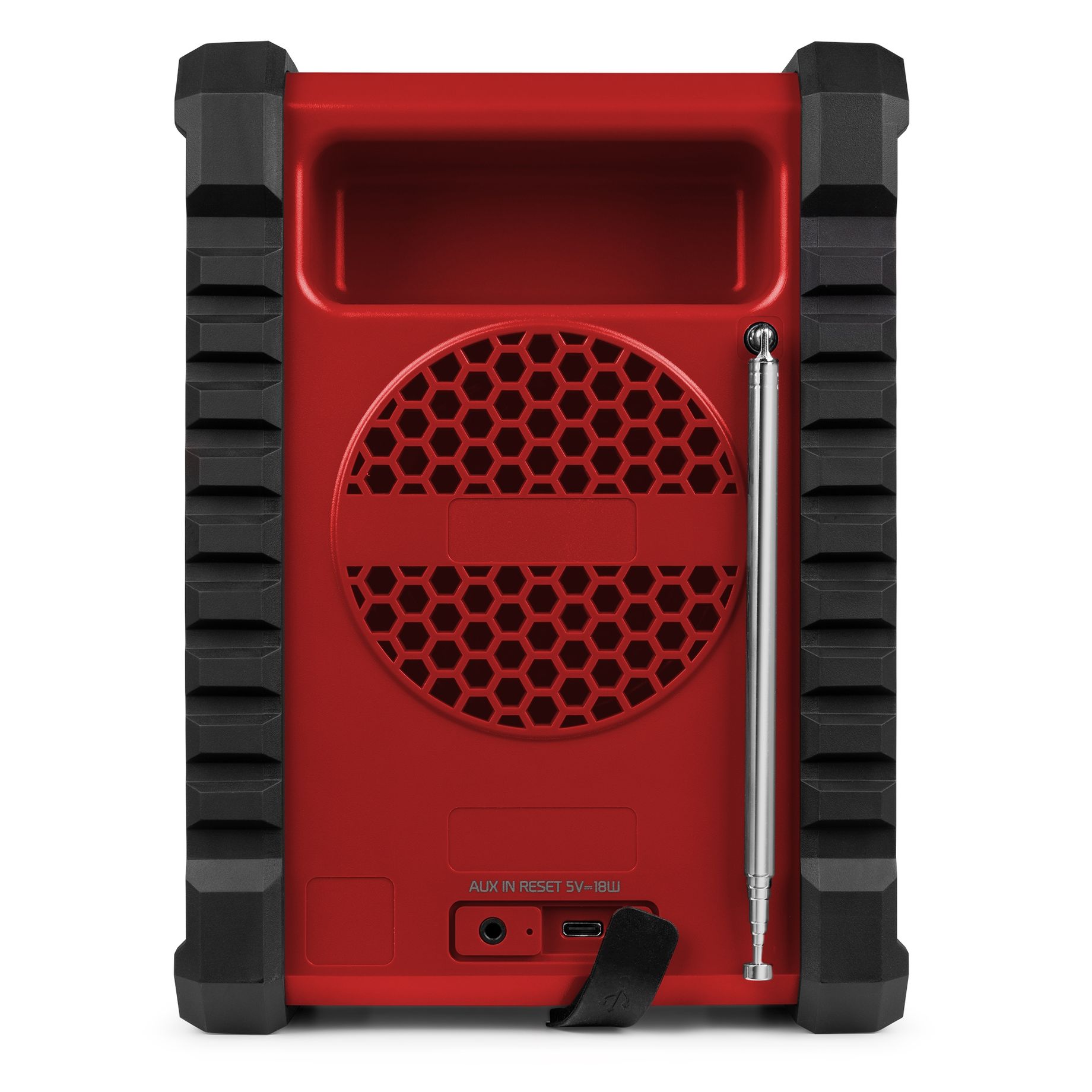 Temi Jobsite DAB+/FM Radio with Battery Red