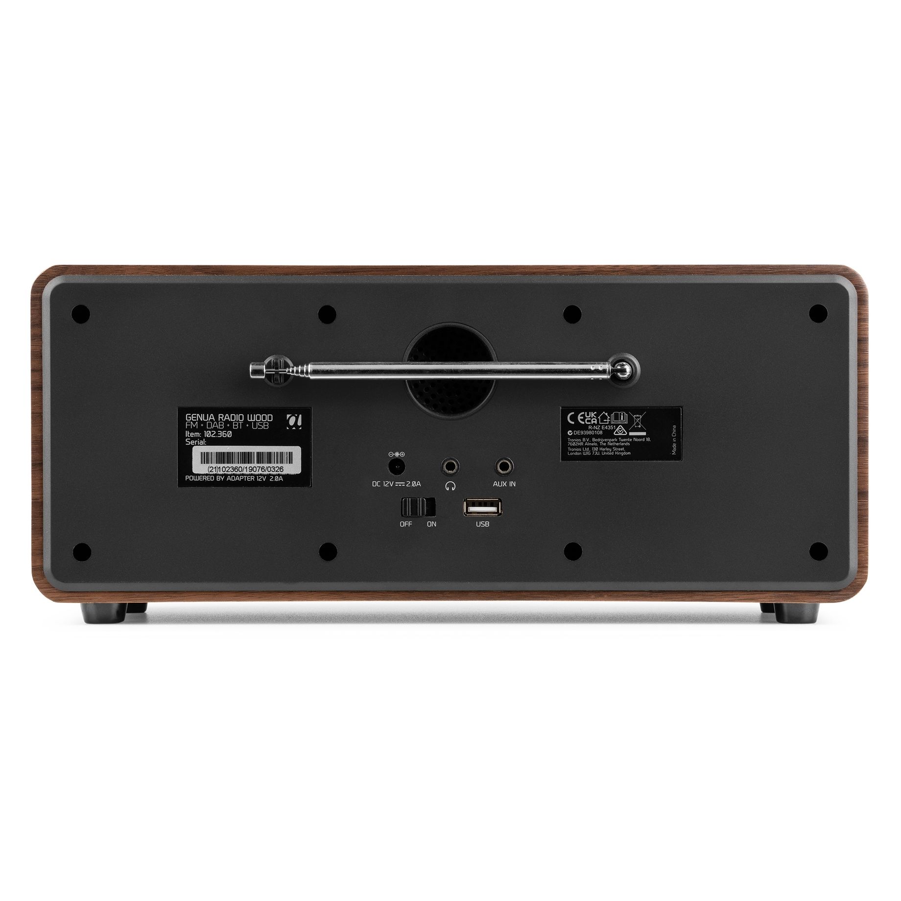 Genua DAB+ Stereo Radio Wood