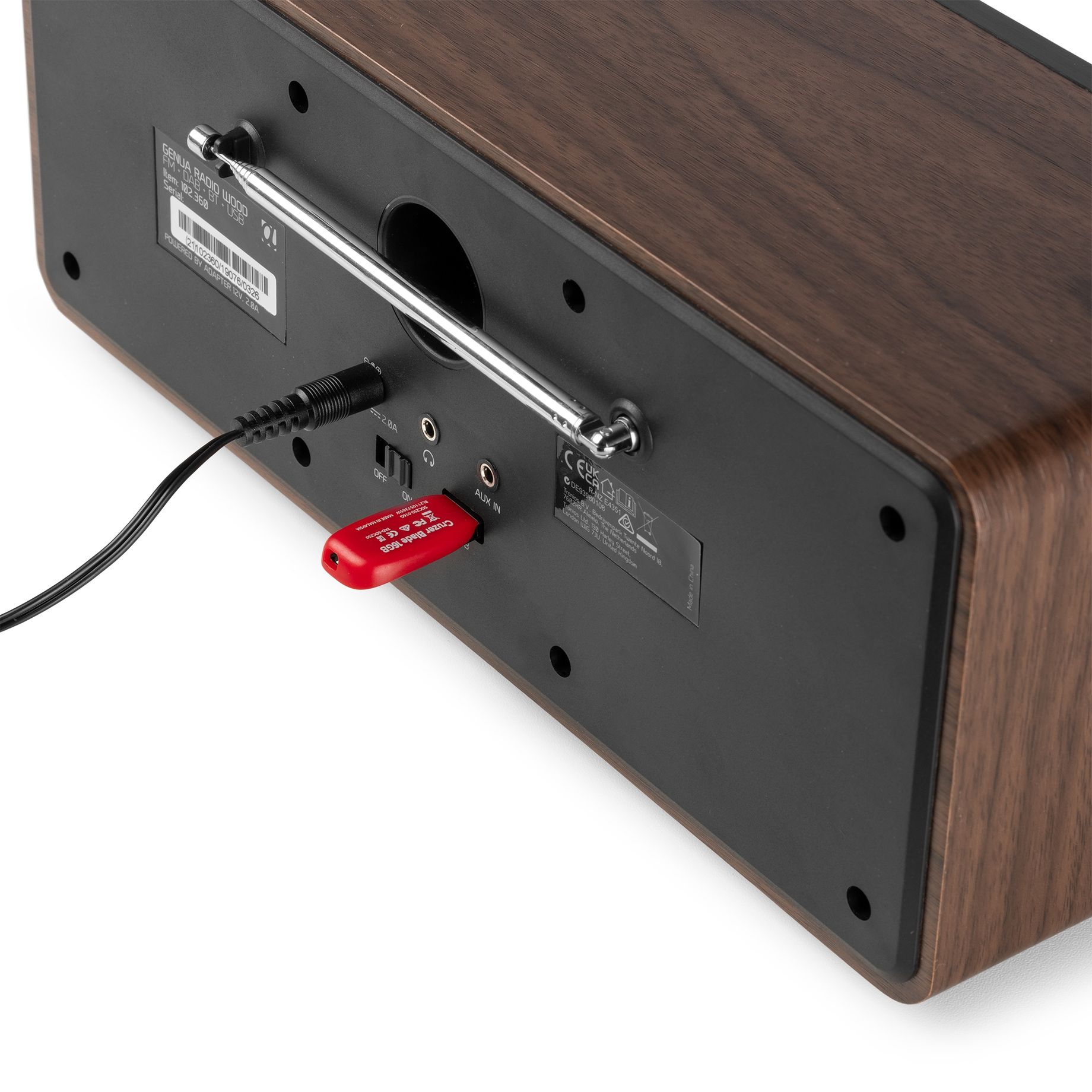 Genua DAB+ Stereo Radio Wood