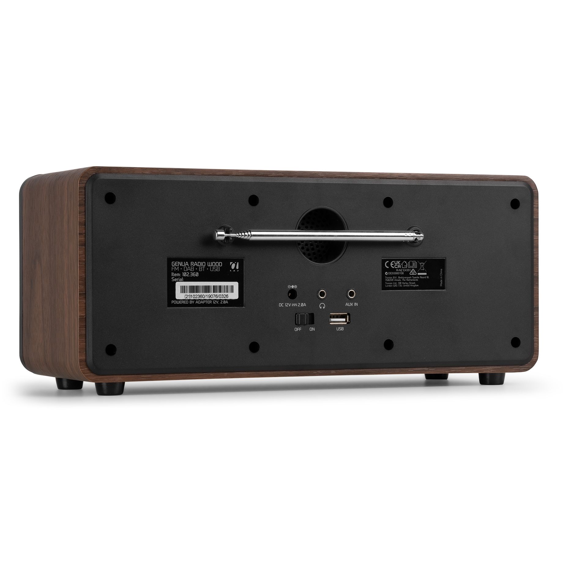 Genua DAB+ Stereo Radio Wood