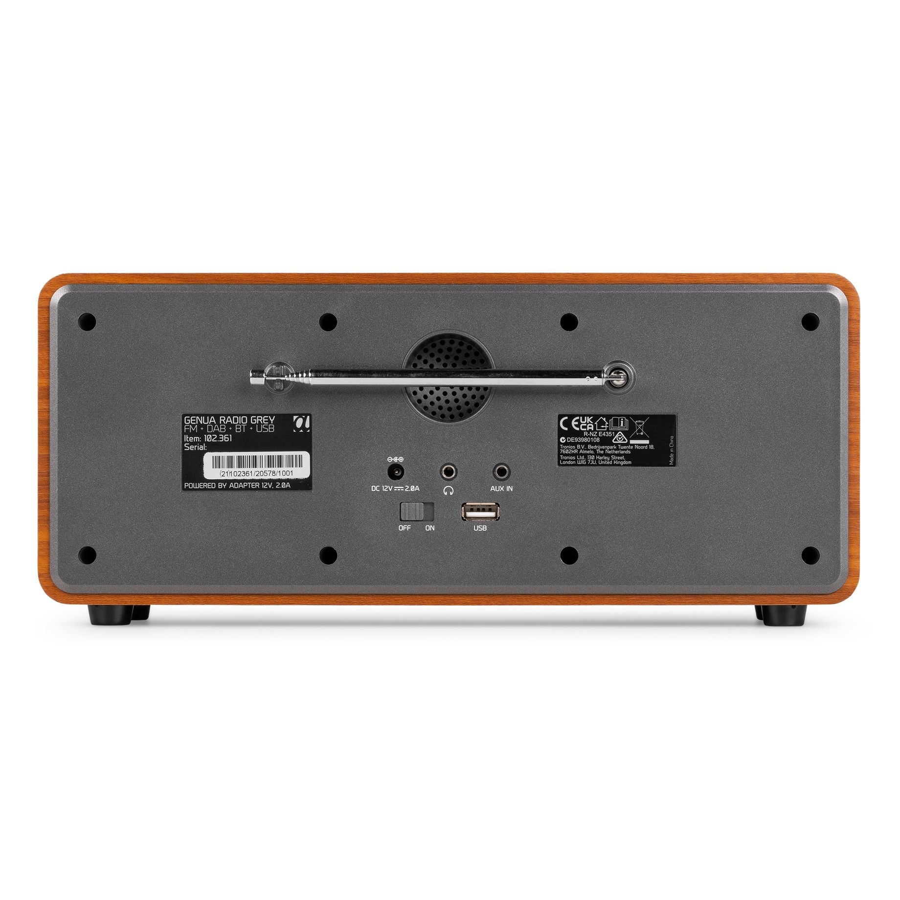 Genua Genua DAB+ Stereo Radio Dark Grey