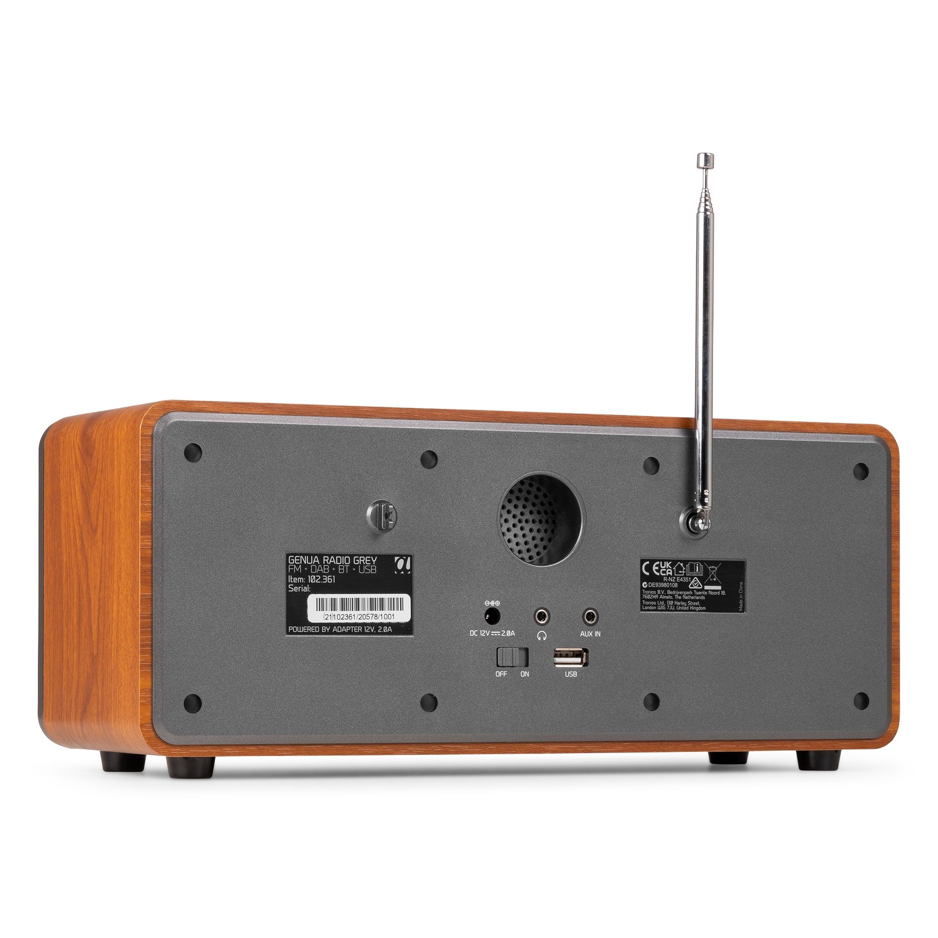 Genua Genua DAB+ Stereo Radio Dark Grey