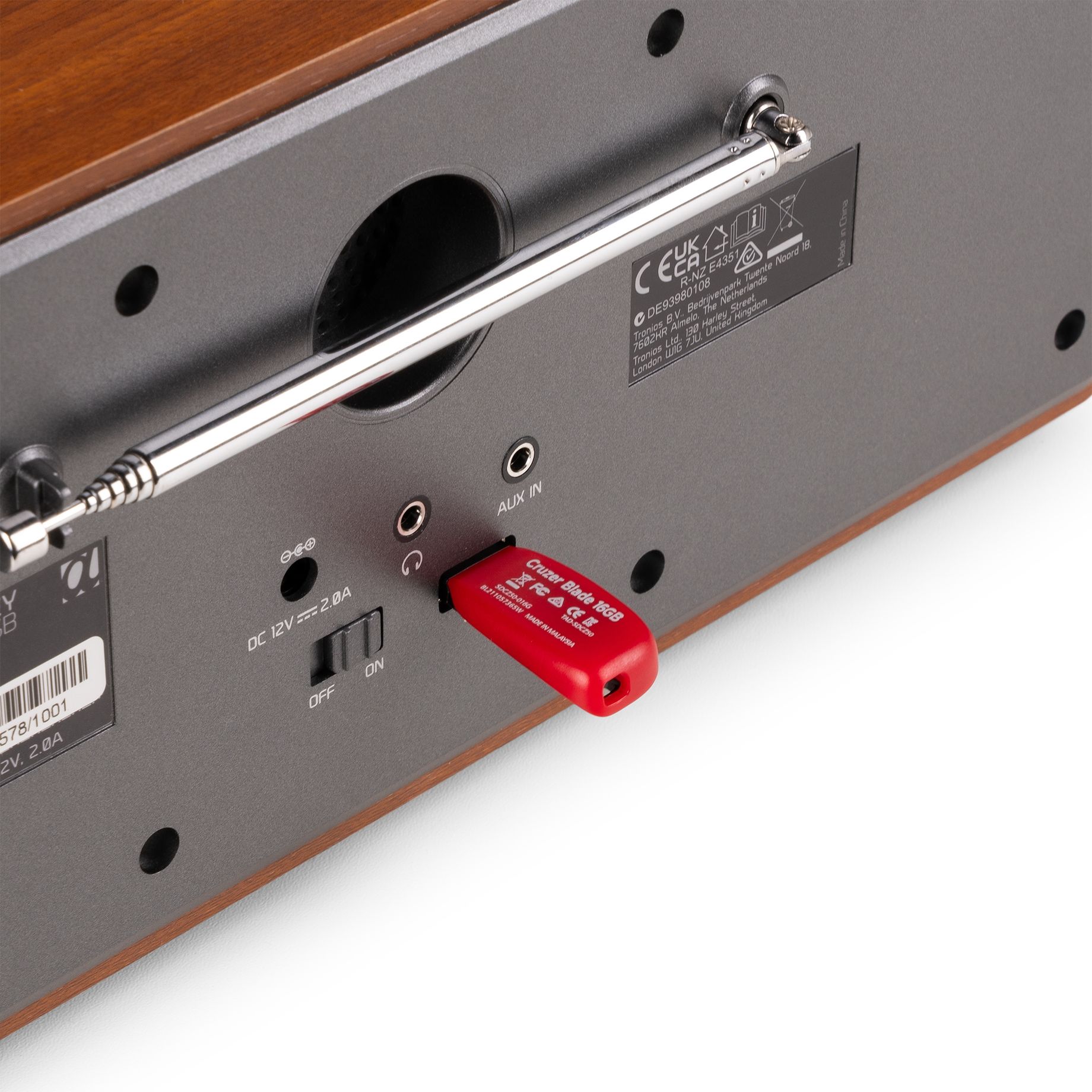 Genua Genua DAB+ Stereo Radio Dark Grey