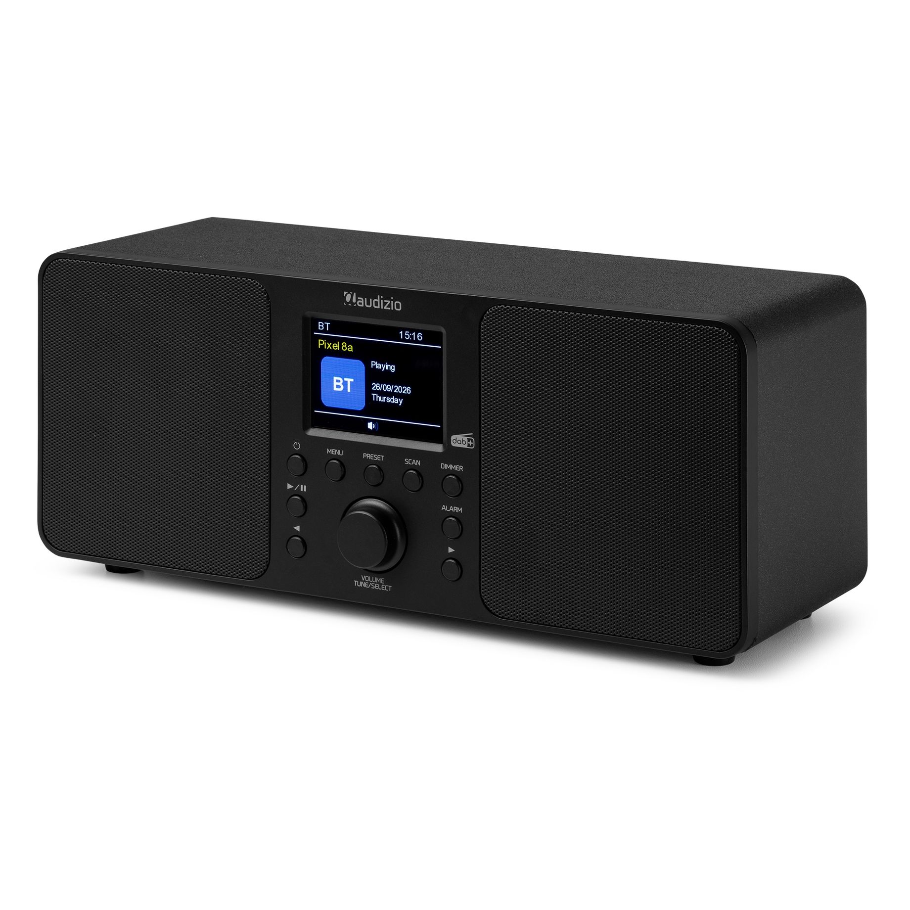 Genua DAB+ Stereo Radio Black