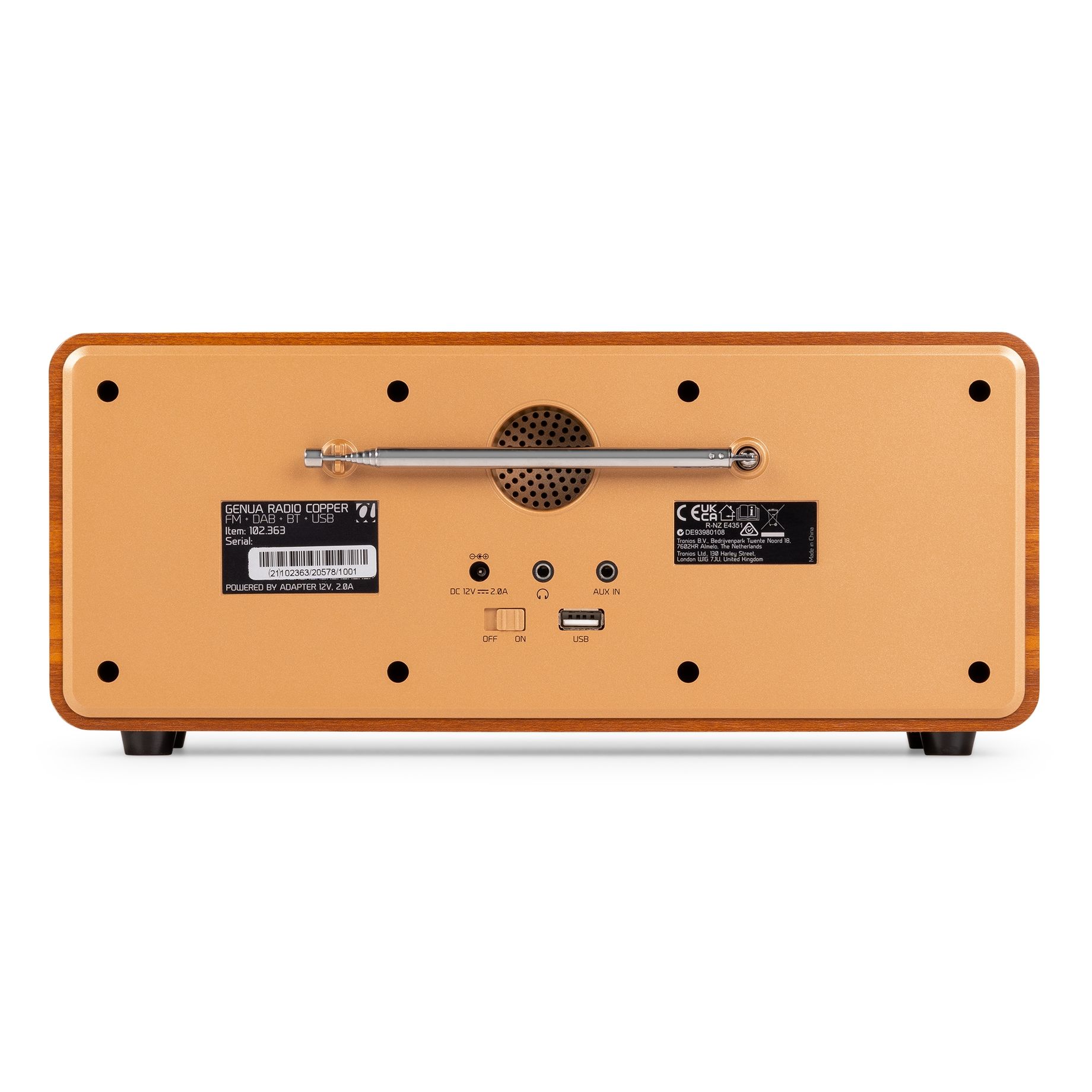 Genua Genua DAB+ Stereo Radio Copper