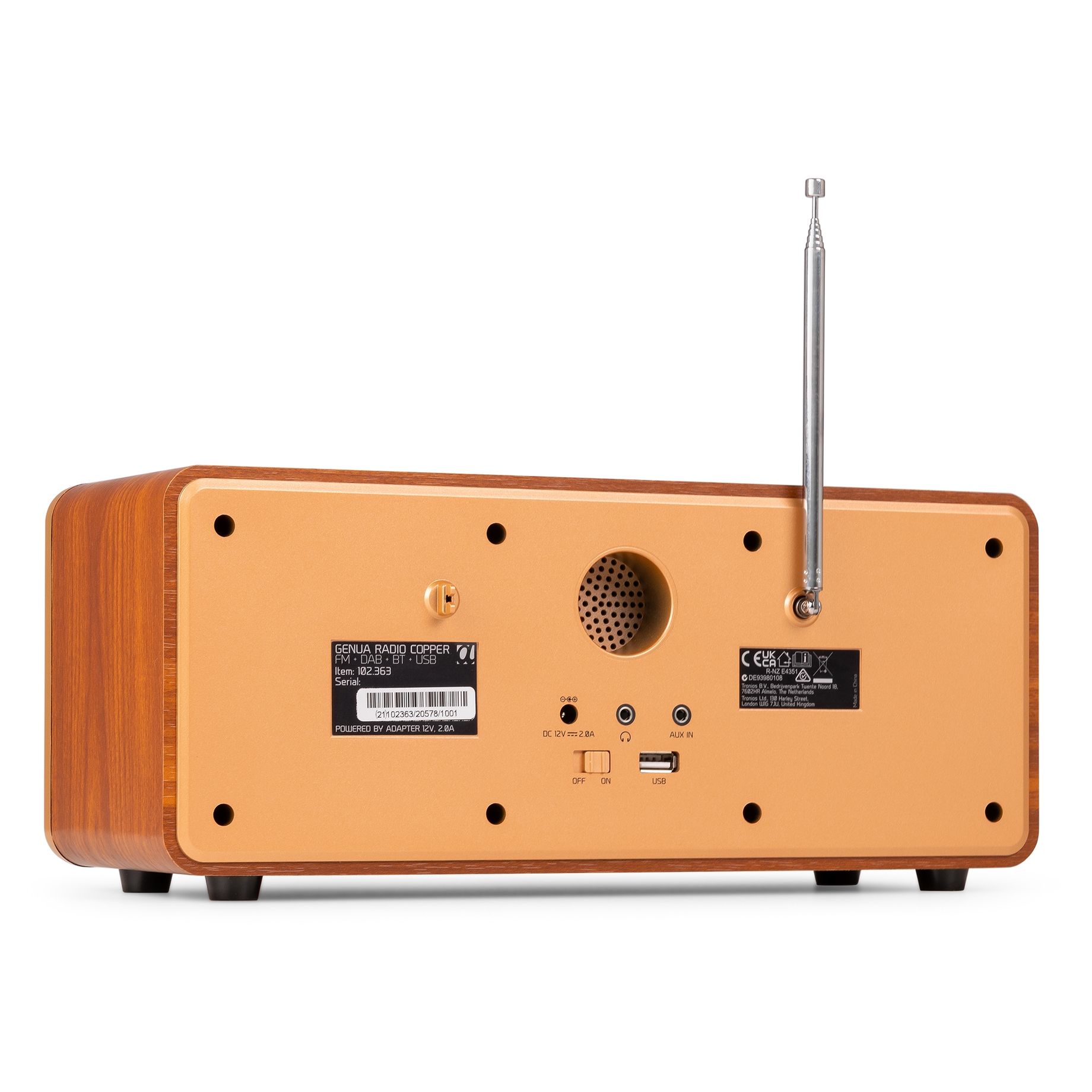 Genua Genua DAB+ Stereo Radio Copper