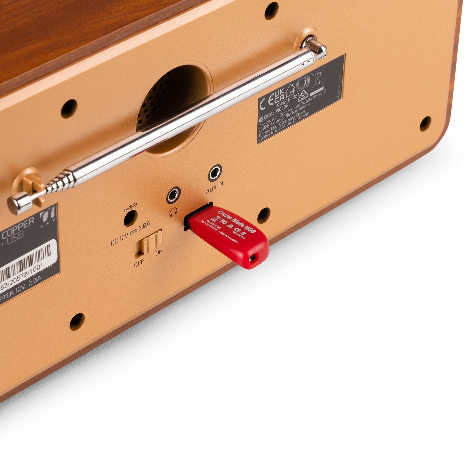 Genua Genua DAB+ Stereo Radio Copper
