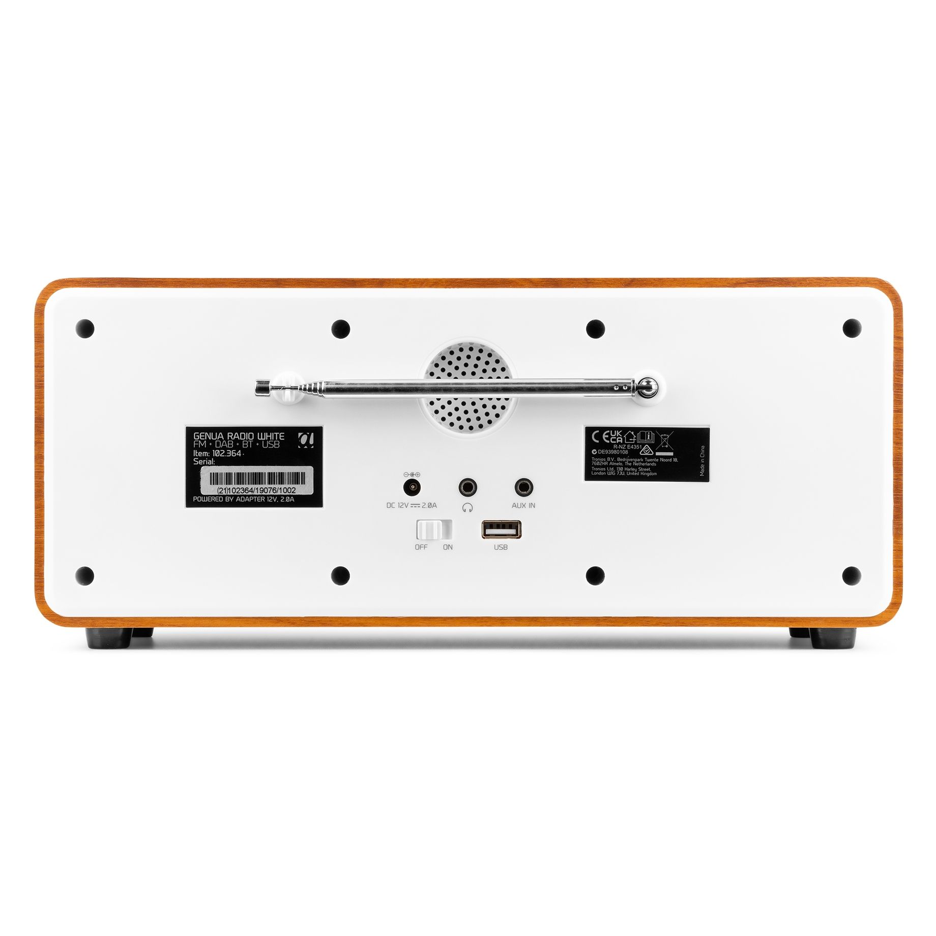 Genua DAB+ Stereo Radio White