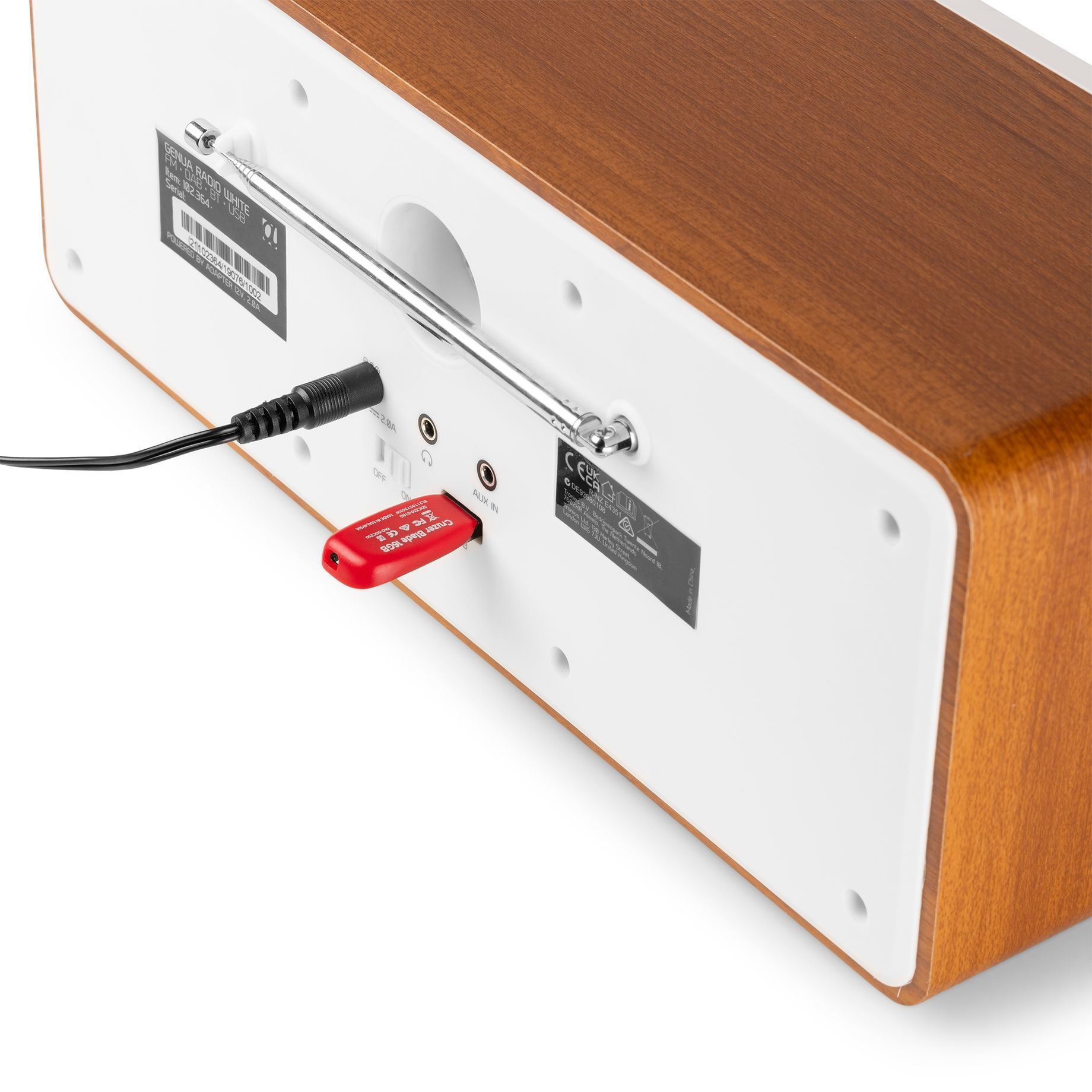 Genua DAB+ Stereo Radio White