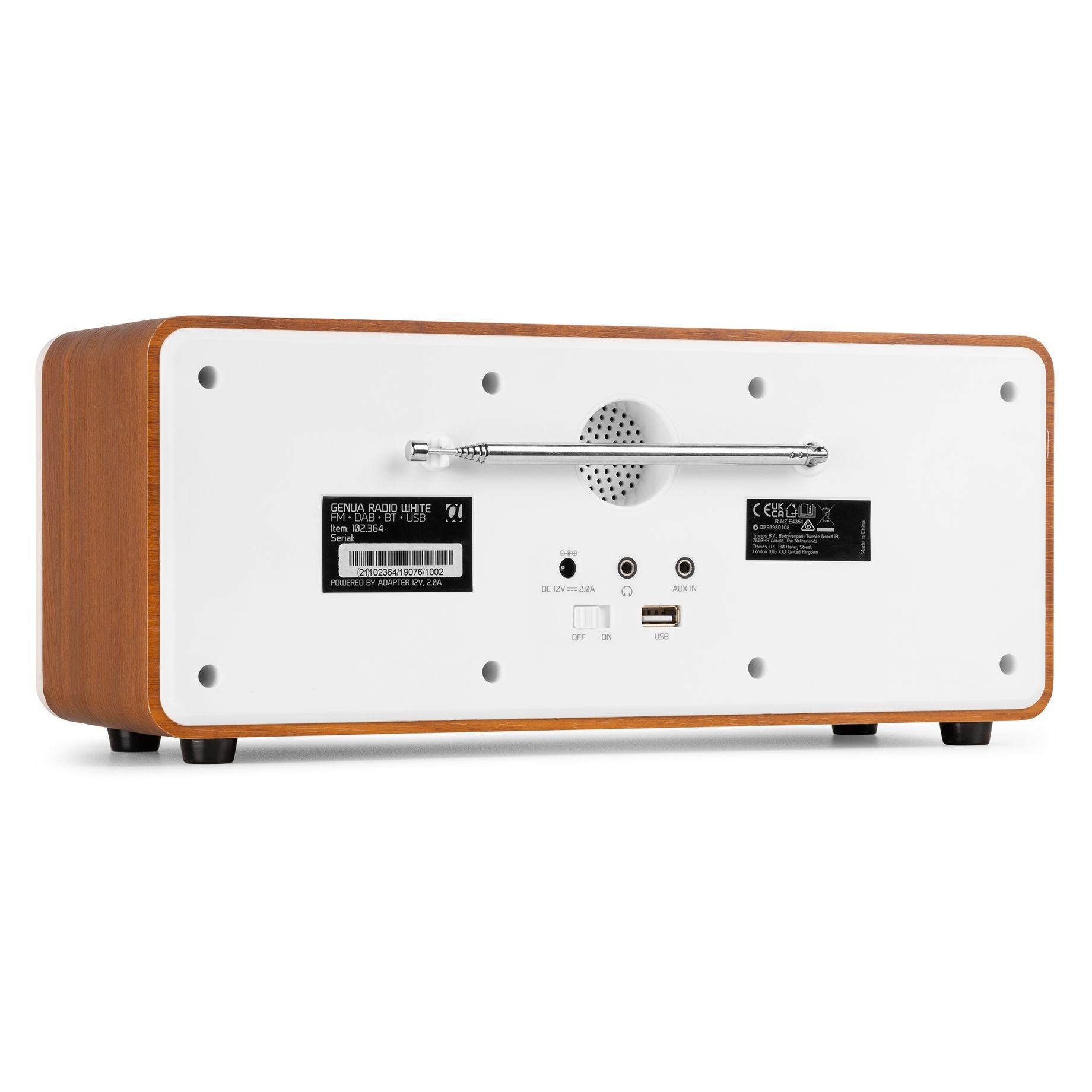 Genua DAB+ Stereo Radio White