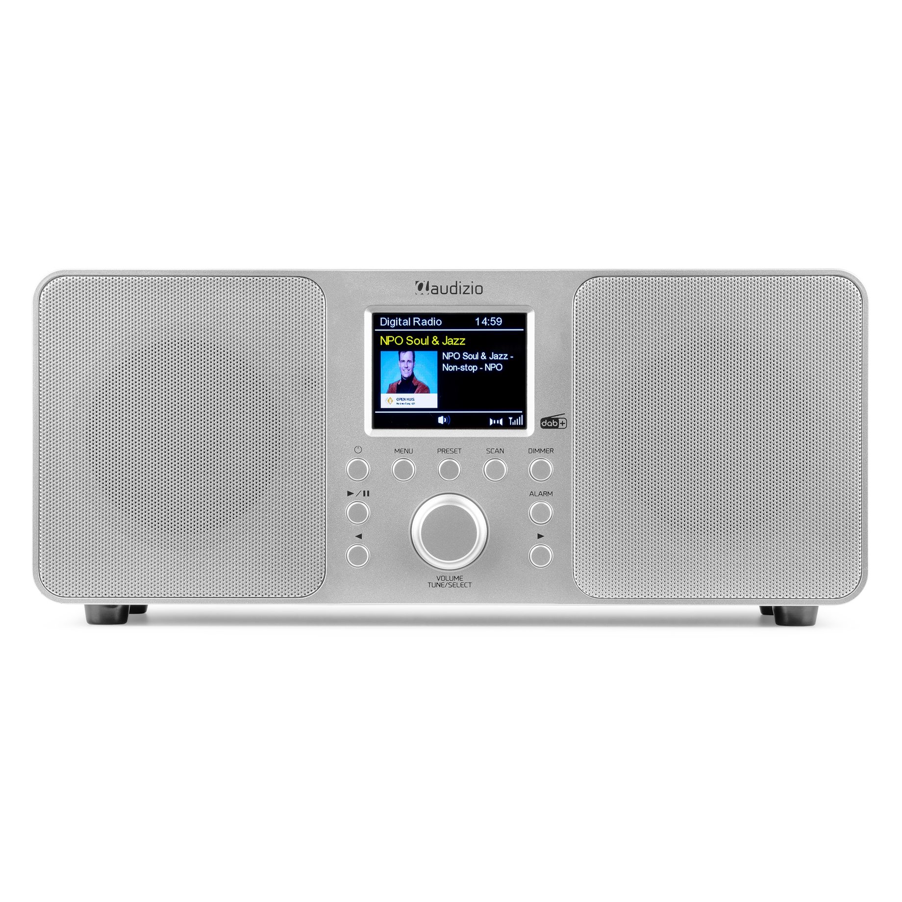 Genua DAB+ Stereo Radio Silver