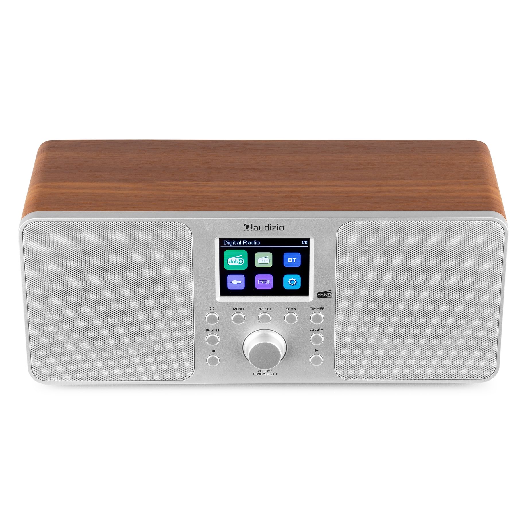 Genua DAB+ Stereo Radio Silver