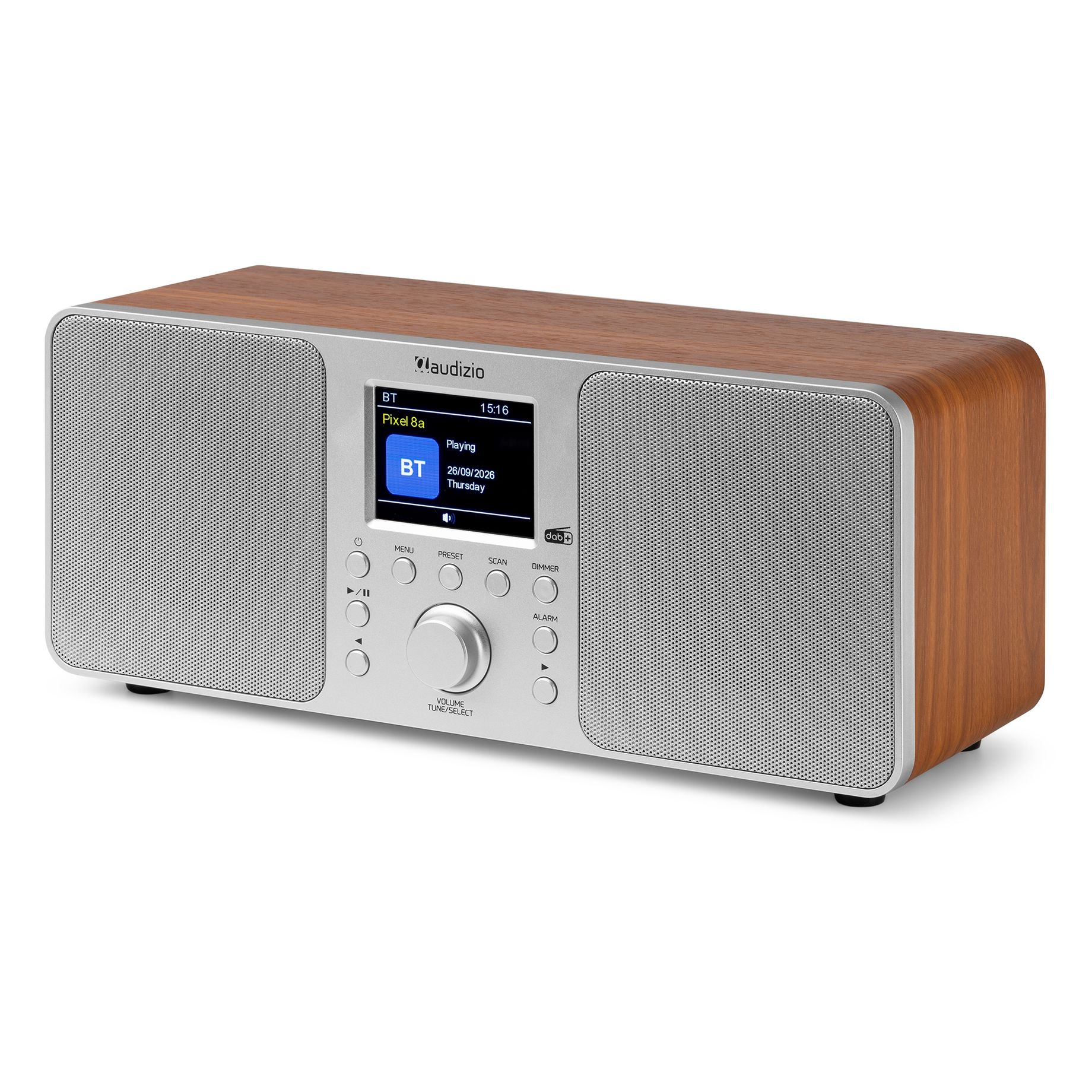 Genua DAB+ Stereo Radio Silver