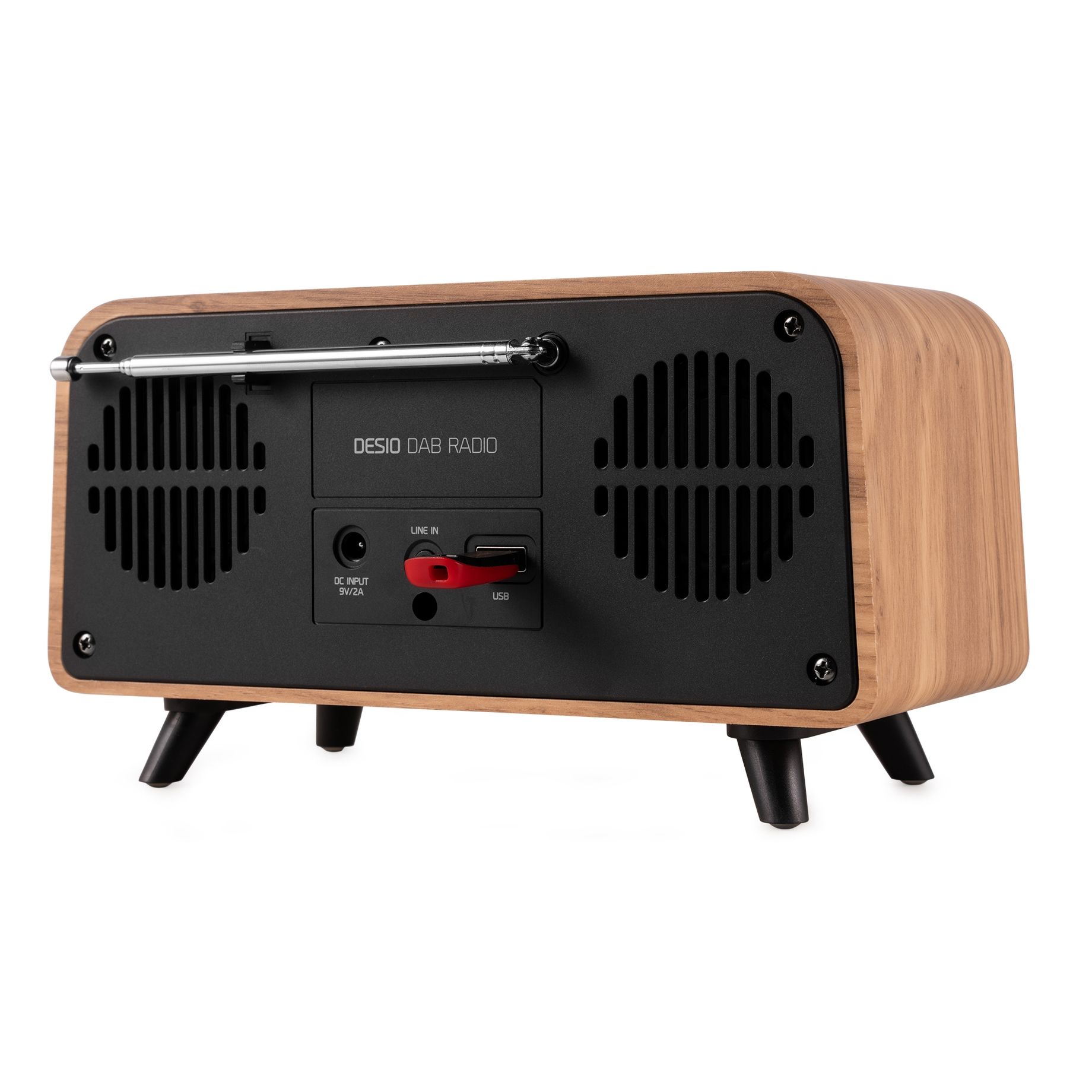 Desio DAB Radio Light Wood