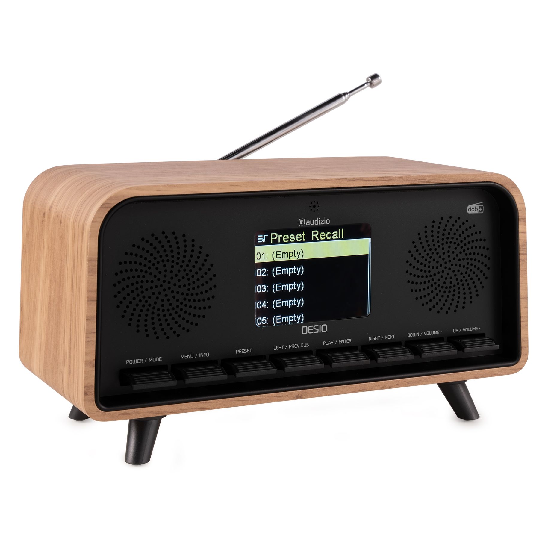 Desio DAB Radio Light Wood