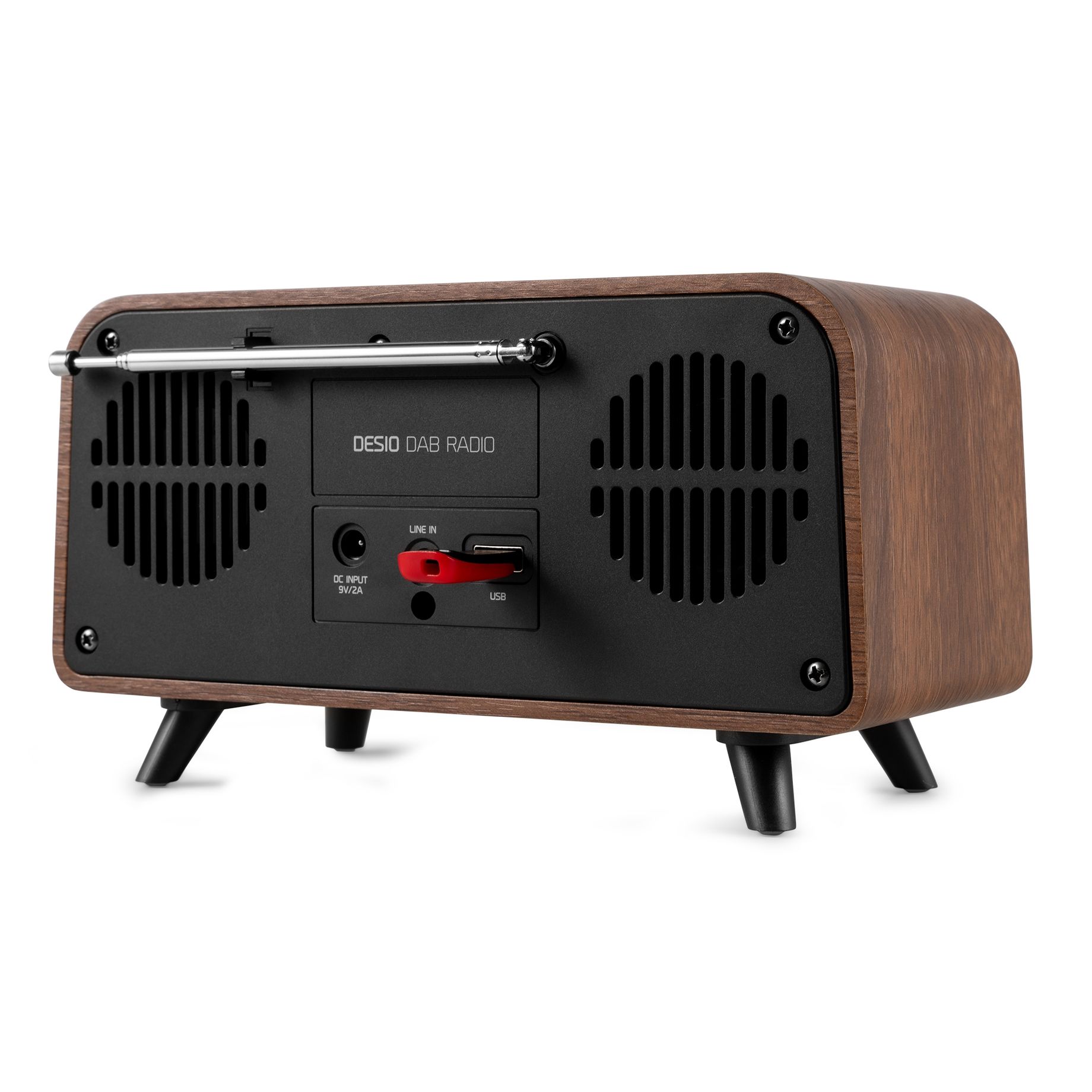 Desio DAB Radio Dark Wood
